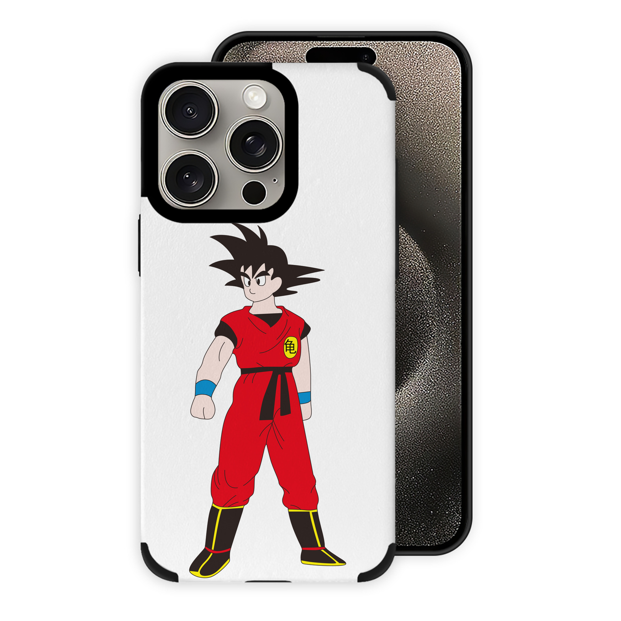 （画像用） ドラゴンボール 孫悟空（そん ごくう）Son Goku カカロット DRAGON BALL Kakarotto 【iPhone15ProMax対応】 PUレザー スマホケース 耐衝撃＆黄変防止
