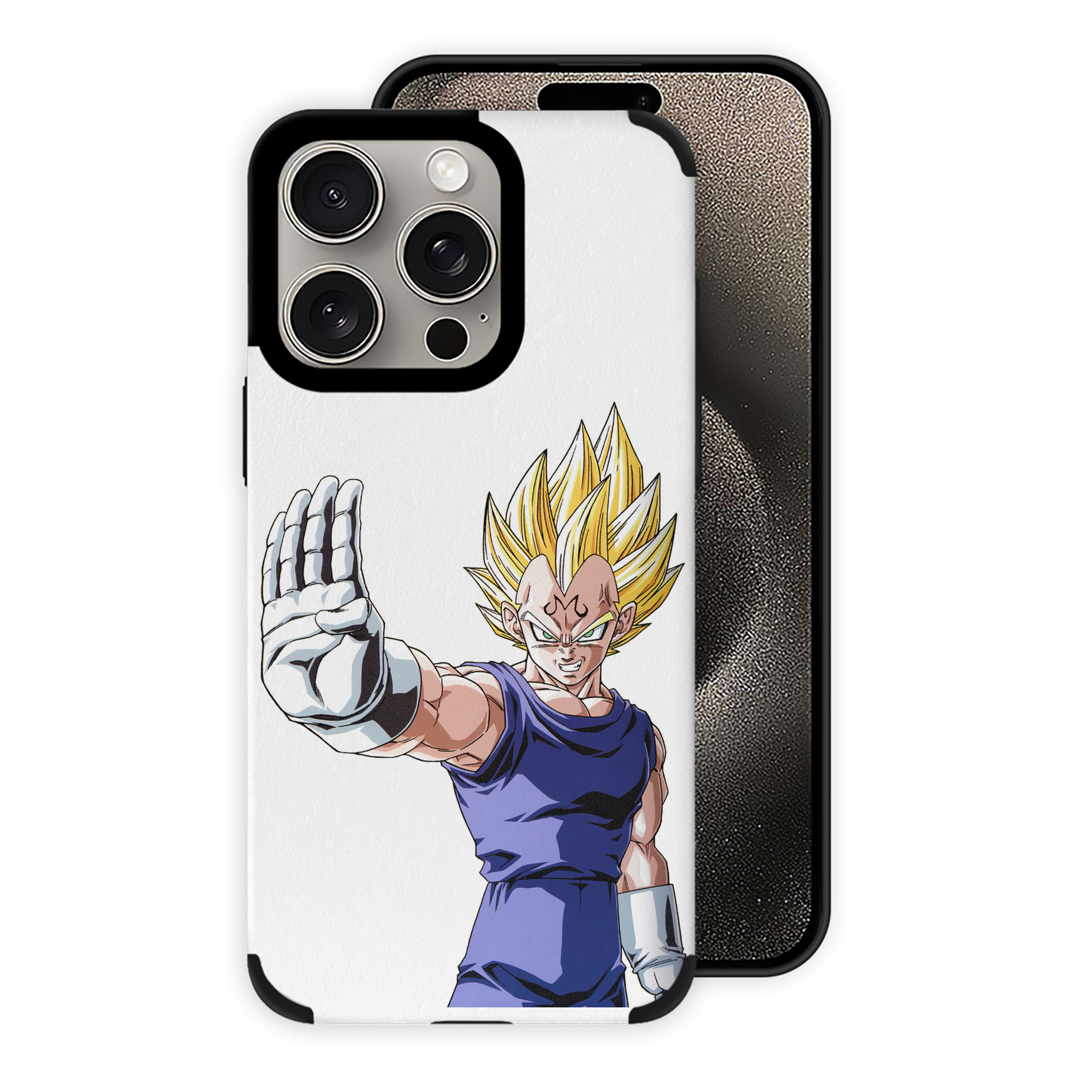 （画像用） ドラゴンボール ベジータ四世（Bejīta Yonsei）DRAGON BALL Vegeta IV 【iPhone15ProMax対応】 PUレザー スマホケース 耐衝撃＆黄変防止