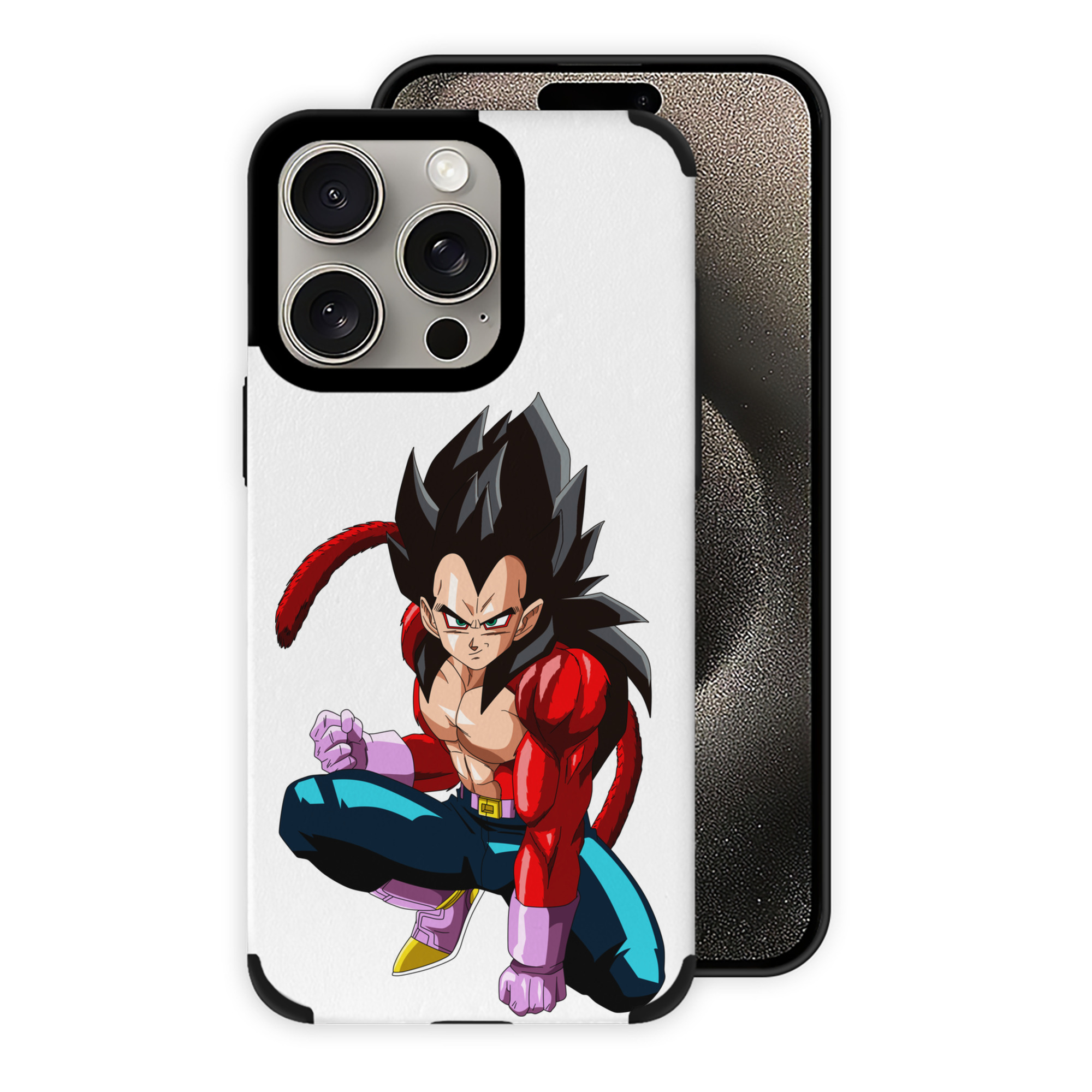 （画像用） ドラゴンボール ベジータ四世（Bejīta Yonsei）DRAGON BALL Vegeta IV 【iPhone15ProMax対応】 PUレザー スマホケース 耐衝撃＆黄変防止