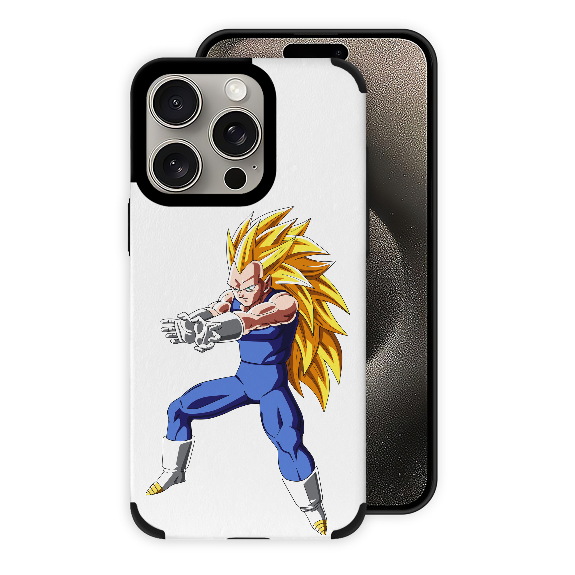 （画像用） ドラゴンボール ベジータ四世（Bejīta Yonsei）DRAGON BALL Vegeta IV 【iPhone15ProMax対応】 PUレザー スマホケース 耐衝撃＆黄変防止