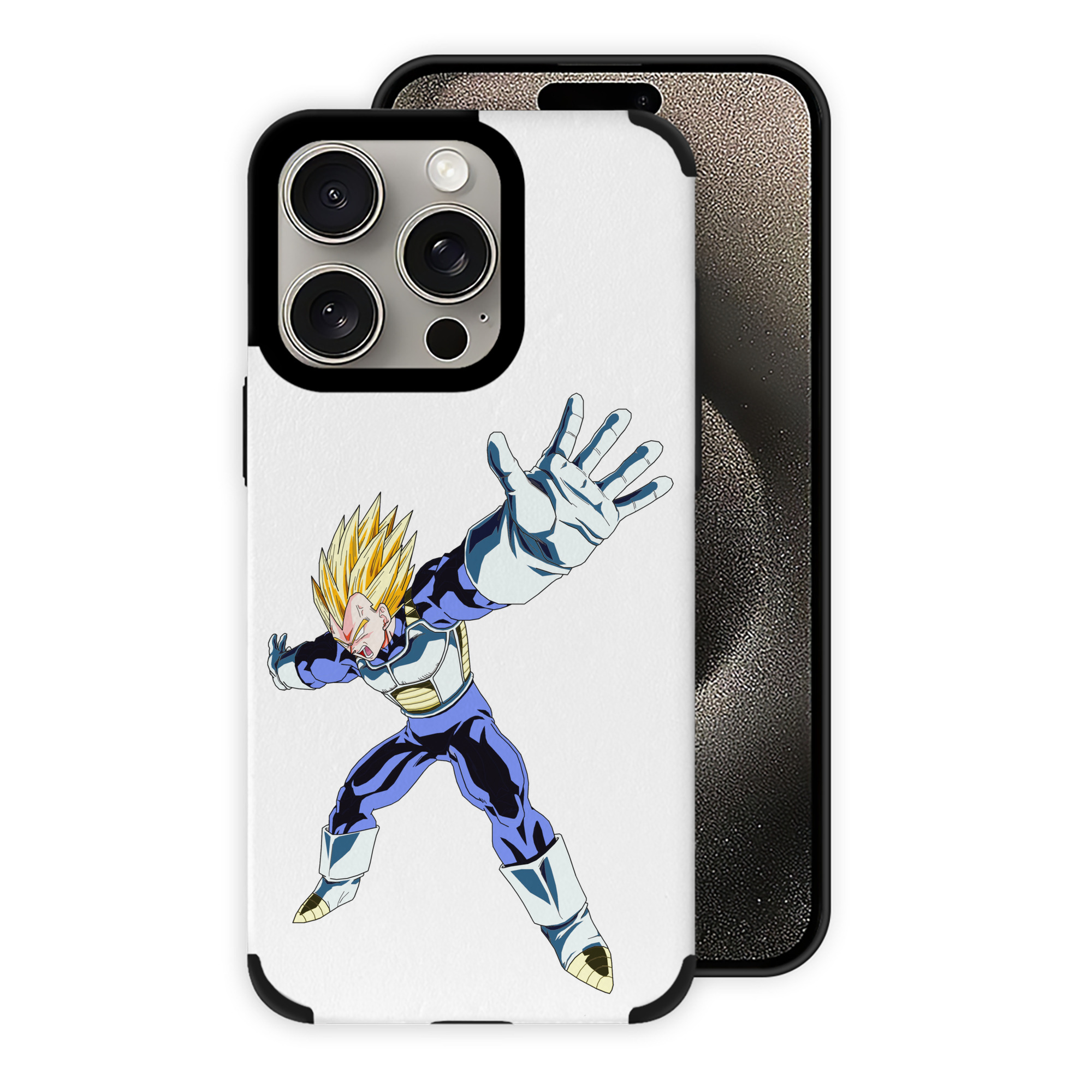 （画像用） ドラゴンボール ベジータ四世（Bejīta Yonsei）DRAGON BALL Vegeta IV 【iPhone15ProMax対応】 PUレザー スマホケース 耐衝撃＆黄変防止