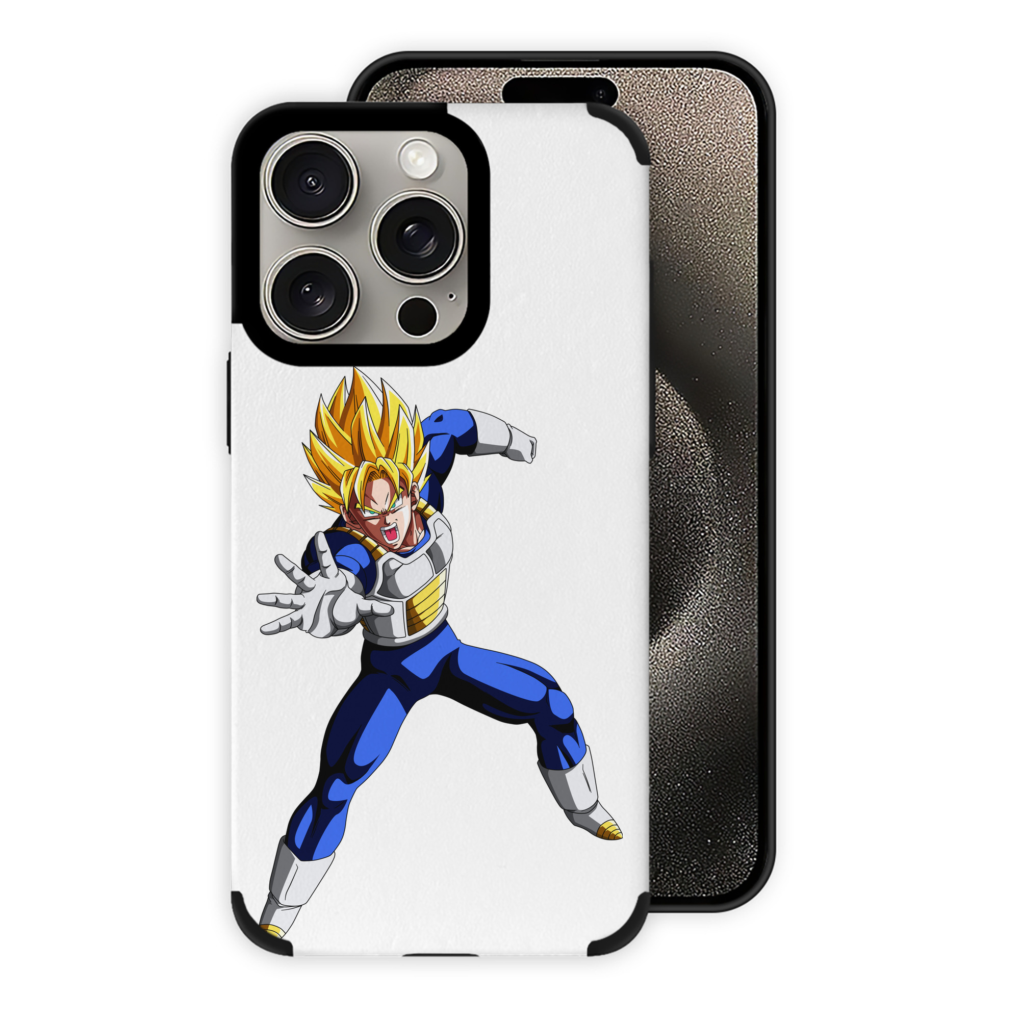（画像用） ドラゴンボール ベジータ四世（Bejīta Yonsei）DRAGON BALL Vegeta IV 【iPhone15ProMax対応】 PUレザー スマホケース 耐衝撃＆黄変防止