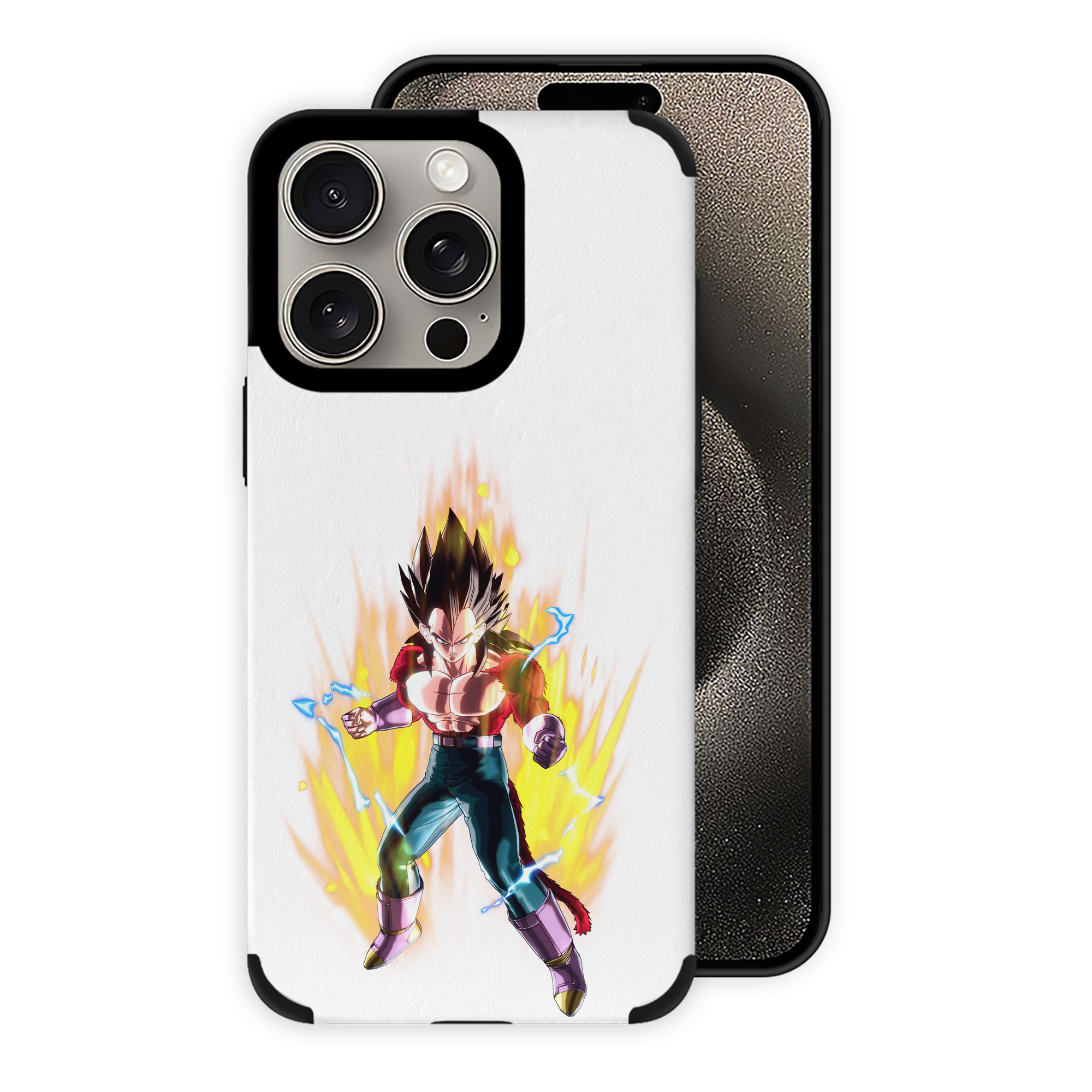（画像用） ドラゴンボール ベジータ四世（Bejīta Yonsei）DRAGON BALL Vegeta IV 【iPhone15ProMax対応】 PUレザー スマホケース 耐衝撃＆黄変防止