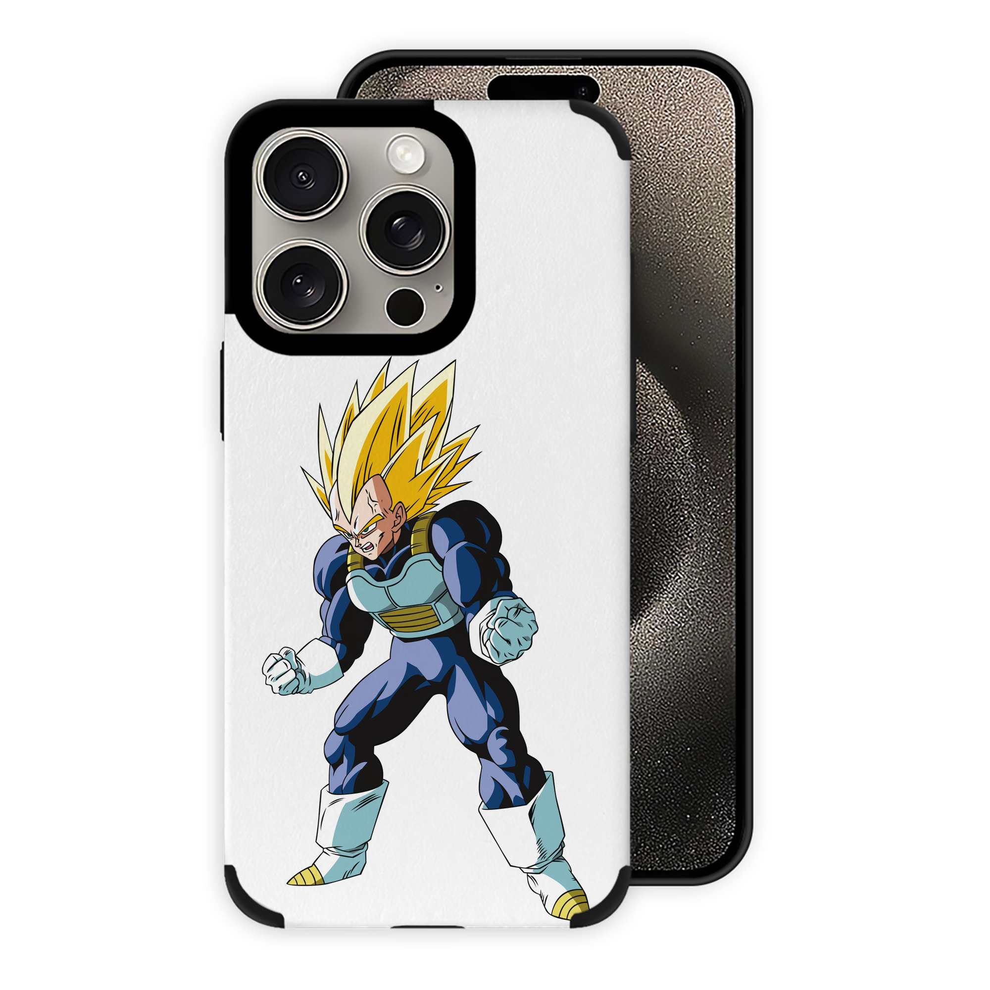 （画像用） ドラゴンボール ベジータ四世（Bejīta Yonsei）DRAGON BALL Vegeta IV 【iPhone15ProMax対応】 PUレザー スマホケース 耐衝撃＆黄変防止