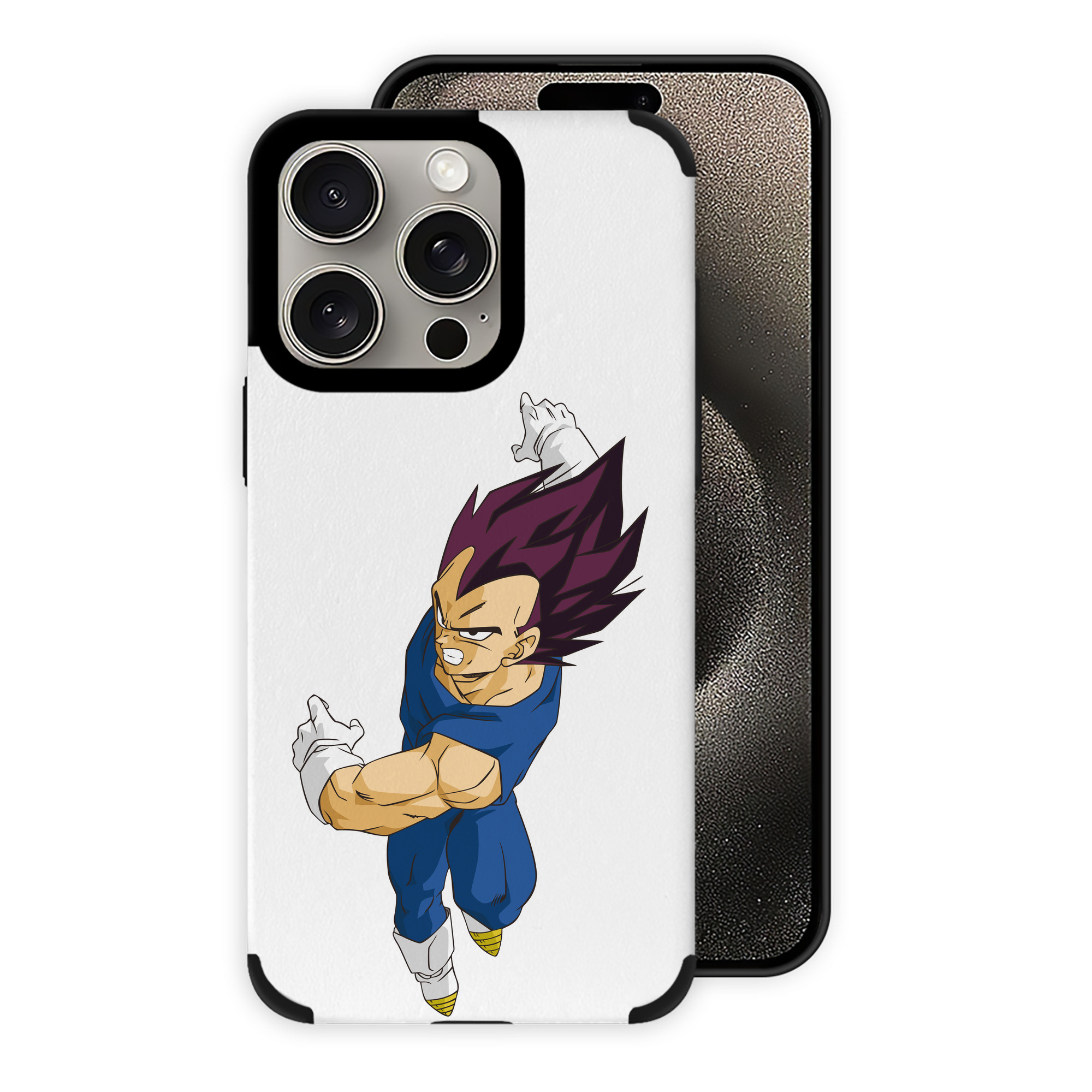 （画像用） ドラゴンボール ベジータ四世（Bejīta Yonsei）DRAGON BALL Vegeta IV 【iPhone15ProMax対応】 PUレザー スマホケース 耐衝撃＆黄変防止