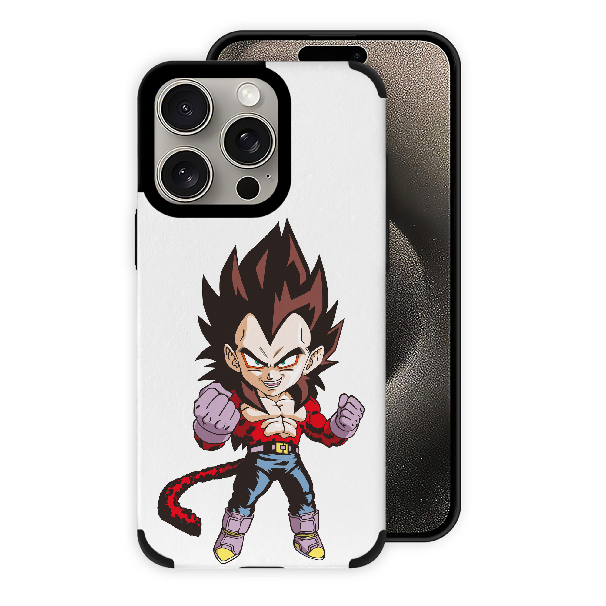 （画像用） ドラゴンボール ベジータ四世（Bejīta Yonsei）DRAGON BALL Vegeta IV 【iPhone15ProMax対応】 PUレザー スマホケース 耐衝撃＆黄変防止