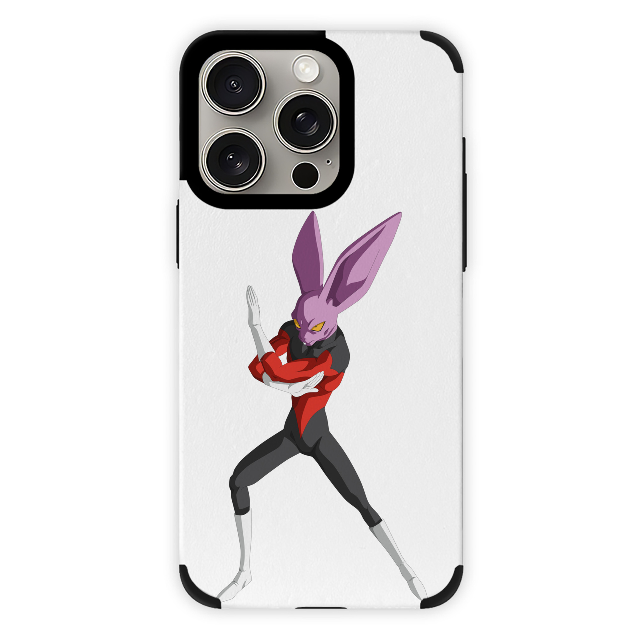 （画像用） ドラゴンボール ビルス 破壊神ビルス DRAGON BALL Beerus Birusu 【iPhone15ProMax対応】 PUレザー スマホケース 耐衝撃＆黄変防止