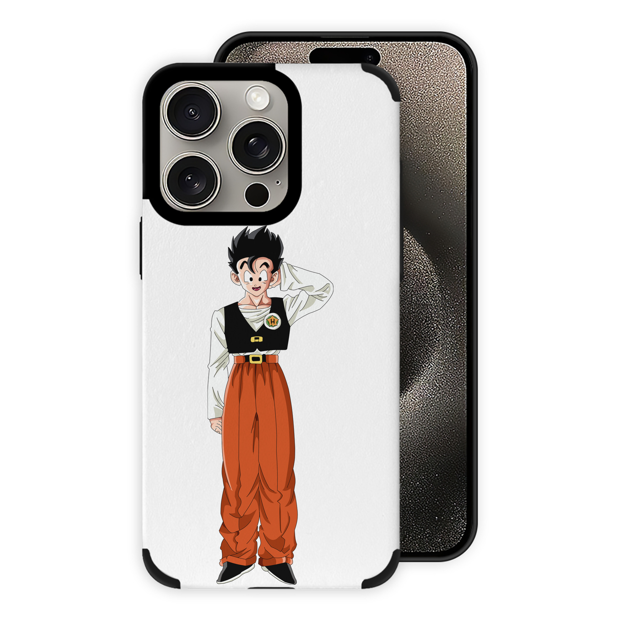 （画像用） ドラゴンボール 孫 悟飯（そんごはん）DRAGON BALL Son Gohan 【iPhone15ProMax対応】 PUレザー スマホケース 耐衝撃＆黄変防止