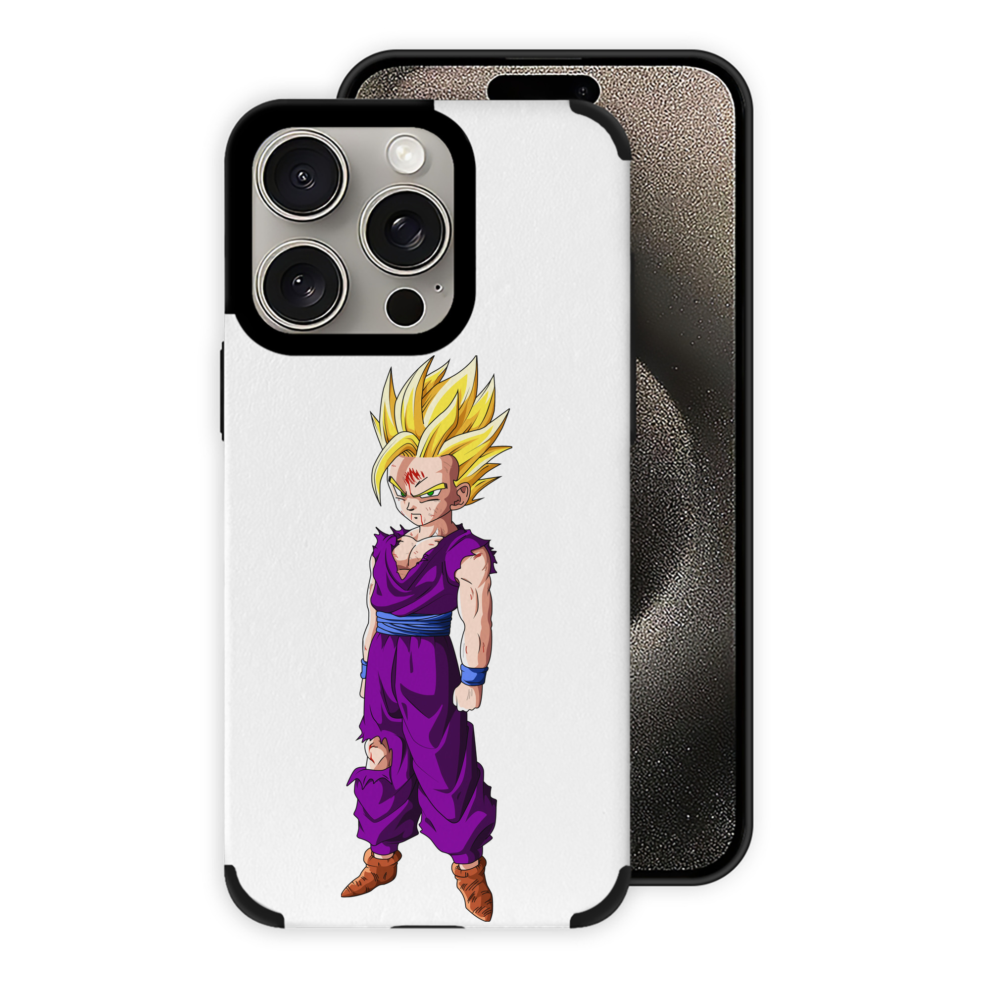 （画像用） ドラゴンボール 孫 悟飯（そんごはん）DRAGON BALL Son Gohan 【iPhone15ProMax対応】 PUレザー スマホケース 耐衝撃＆黄変防止