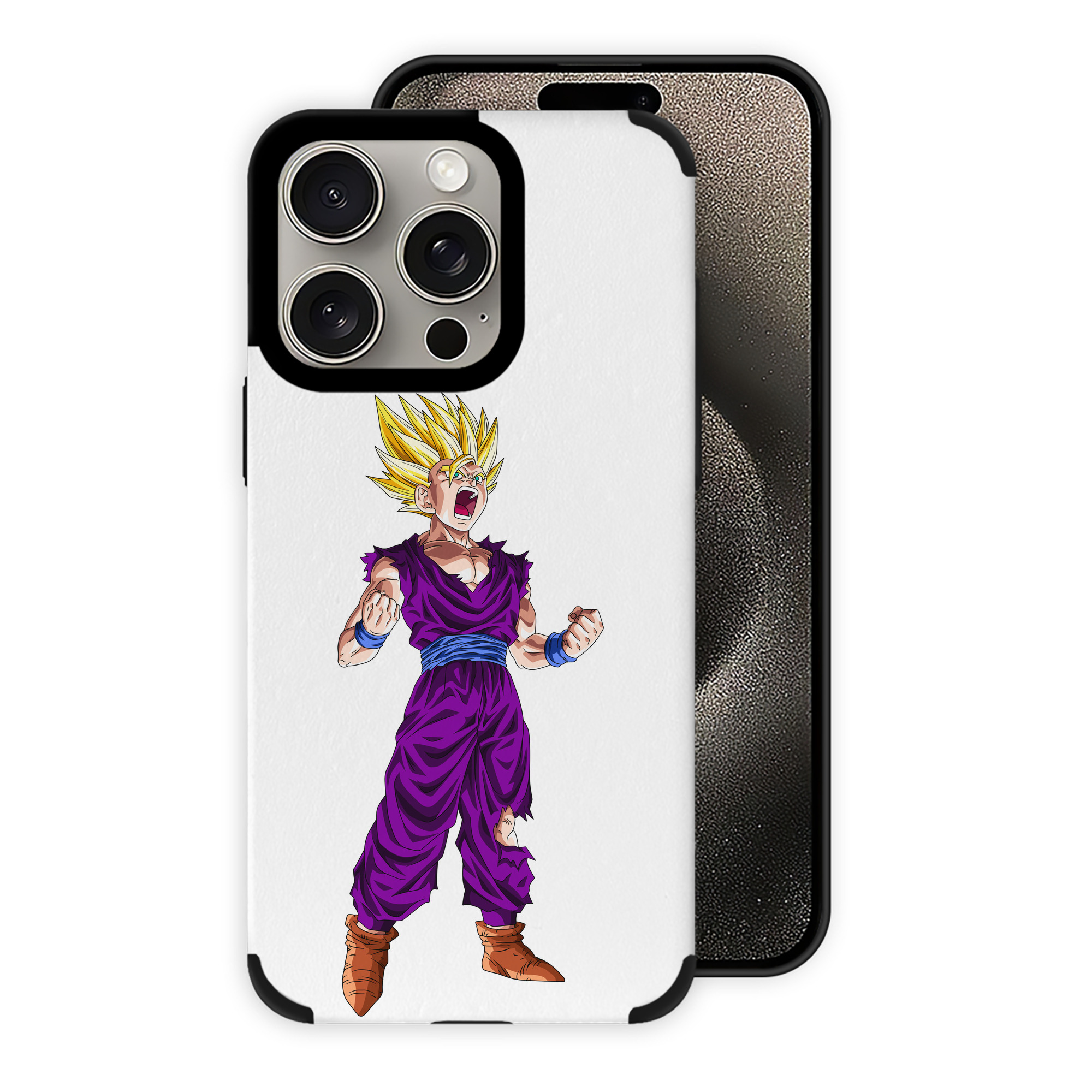 （画像用） ドラゴンボール 孫 悟飯（そんごはん）DRAGON BALL Son Gohan 【iPhone15ProMax対応】 PUレザー スマホケース 耐衝撃＆黄変防止