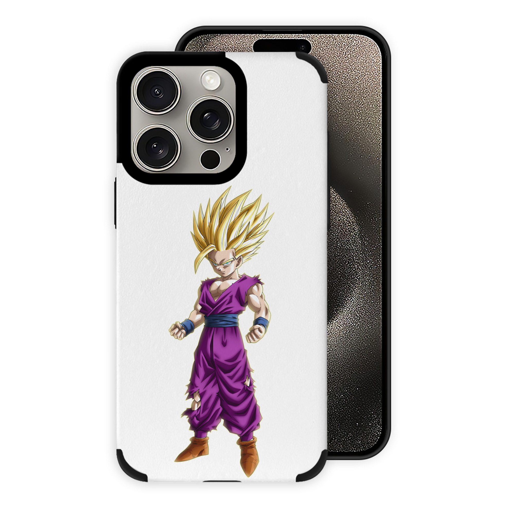 （画像用） ドラゴンボール 孫 悟飯（そんごはん）DRAGON BALL Son Gohan 【iPhone15ProMax対応】 PUレザー スマホケース 耐衝撃＆黄変防止