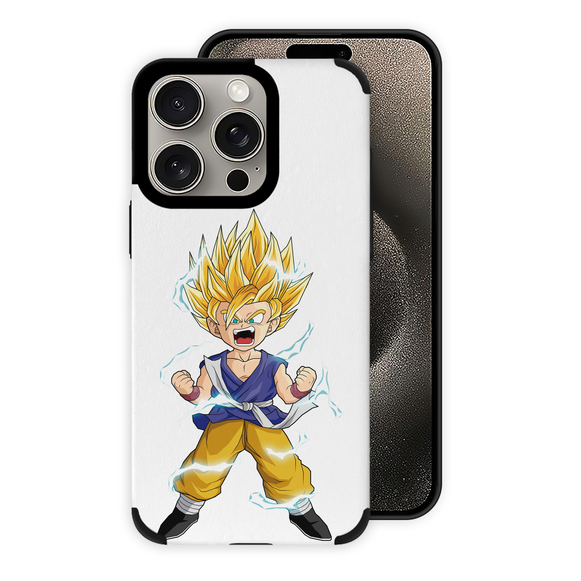 （画像用） ドラゴンボール 孫 悟飯（そんごはん）DRAGON BALL Son Gohan 【iPhone15ProMax対応】 PUレザー スマホケース 耐衝撃＆黄変防止