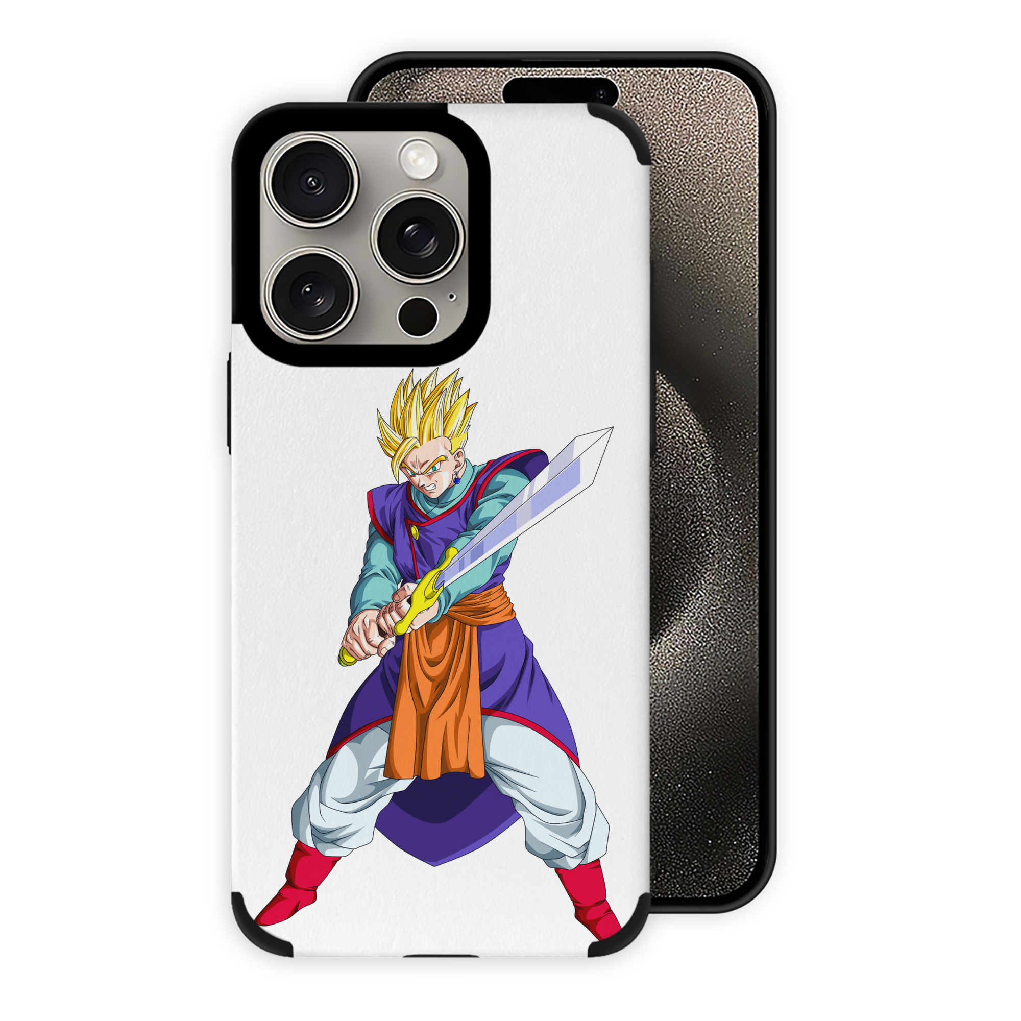 （画像用） ドラゴンボール 孫 悟飯（そんごはん）DRAGON BALL Son Gohan 【iPhone15ProMax対応】 PUレザー スマホケース 耐衝撃＆黄変防止