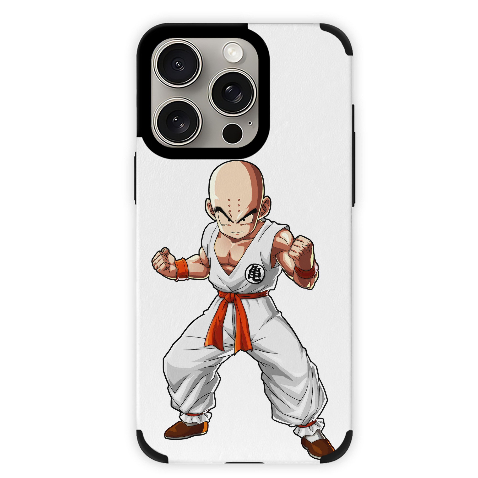 （画像用） ドラゴンボール クリリン DRAGON BALL krillin 【iPhone15ProMax対応】 PUレザー スマホケース 耐衝撃＆黄変防止