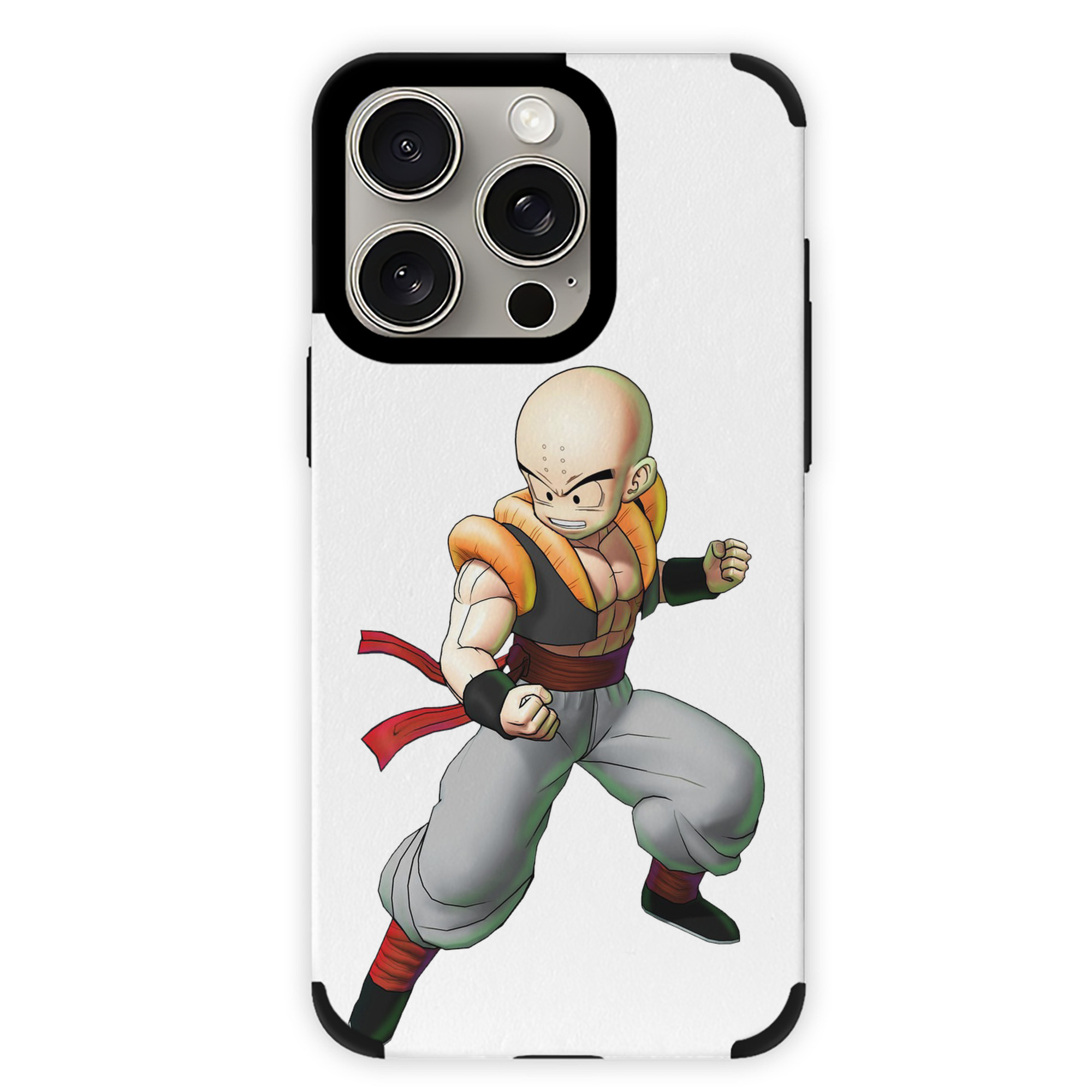（画像用） ドラゴンボール クリリン DRAGON BALL krillin 【iPhone15ProMax対応】 PUレザー スマホケース 耐衝撃＆黄変防止