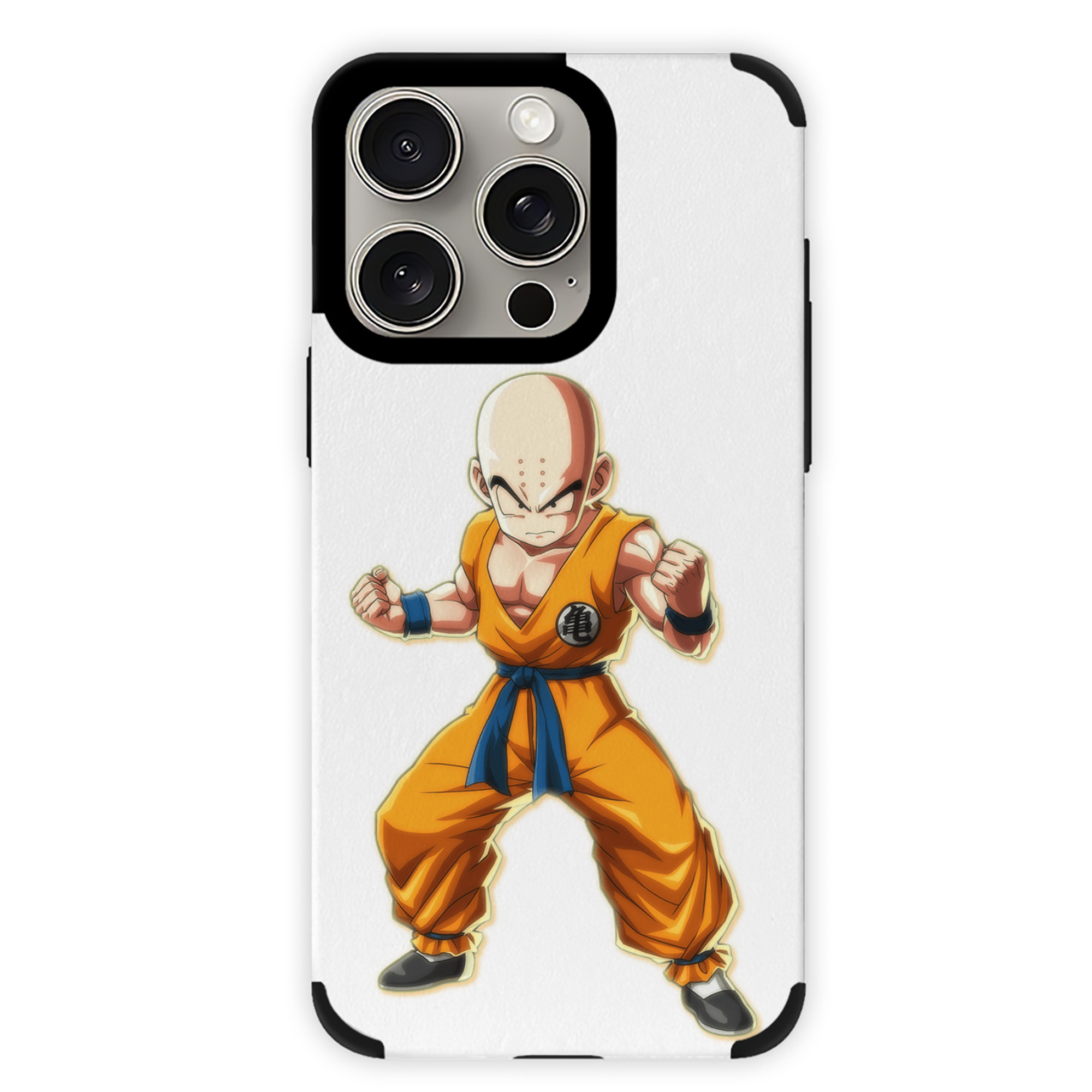 （画像用） ドラゴンボール クリリン DRAGON BALL krillin 【iPhone15ProMax対応】 PUレザー スマホケース 耐衝撃＆黄変防止