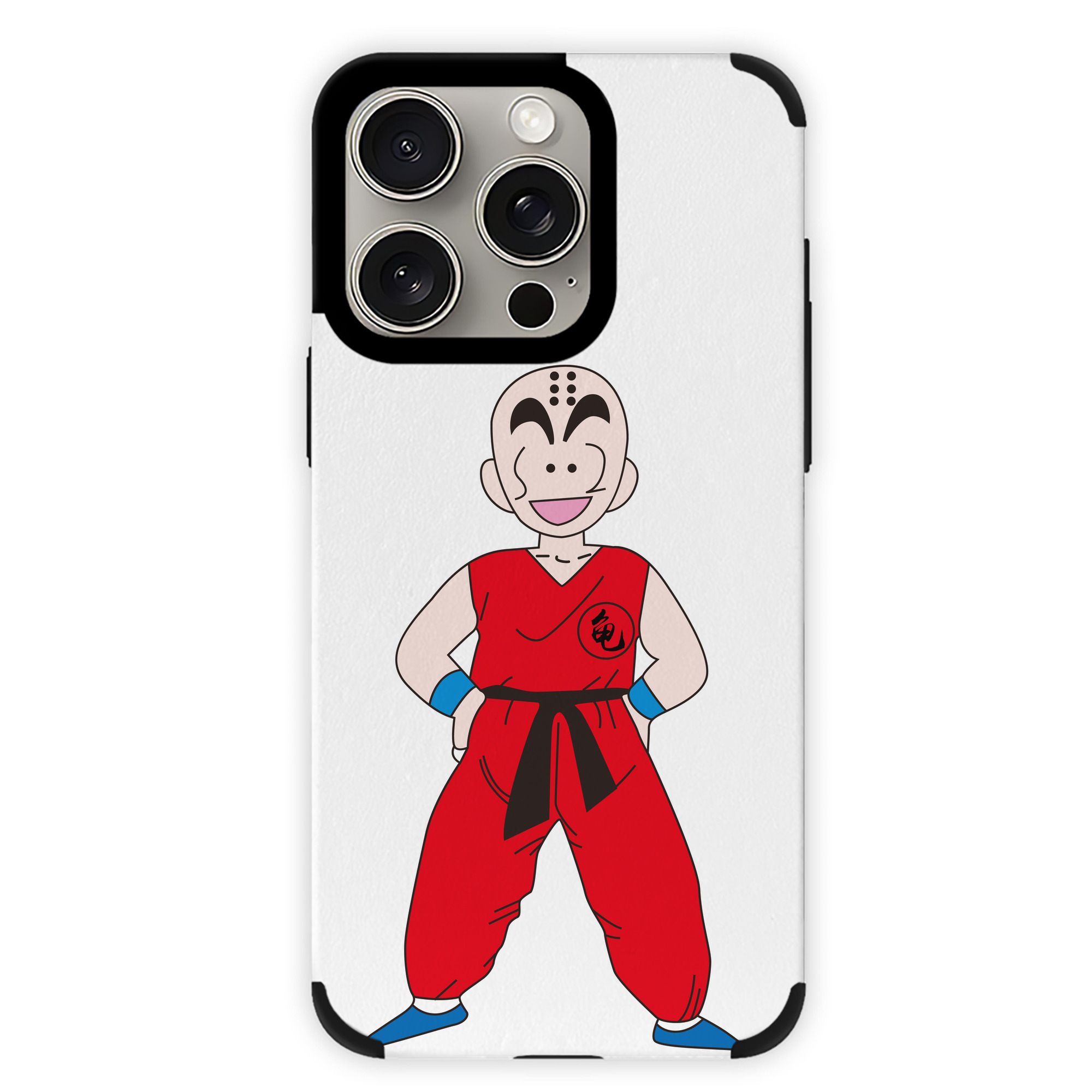 （画像用） ドラゴンボール クリリン DRAGON BALL krillin 【iPhone15ProMax対応】 PUレザー スマホケース 耐衝撃＆黄変防止