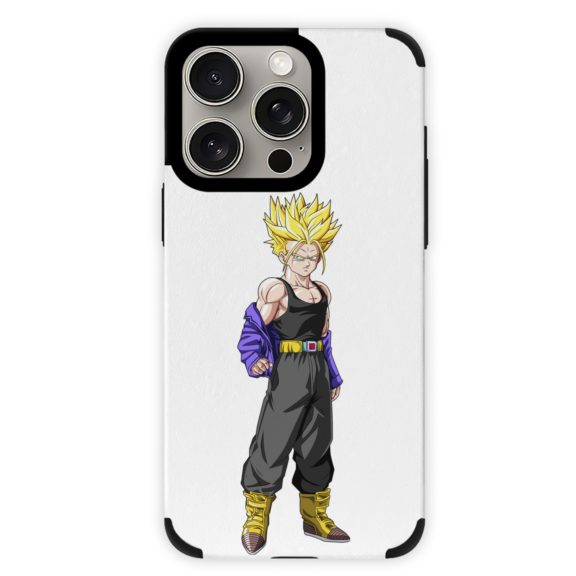 （画像用） ドラゴンボール トランクス（Torankusu）DRAGON BALL Trunks 【iPhone15ProMax対応】 PUレザー スマホケース 耐衝撃＆黄変防止