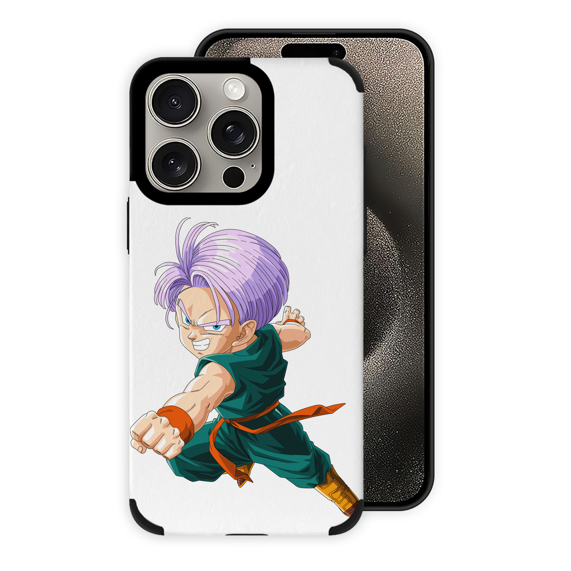 （画像用） ドラゴンボール トランクス（Torankusu）DRAGON BALL Trunks 【iPhone15ProMax対応】 PUレザー スマホケース 耐衝撃＆黄変防止