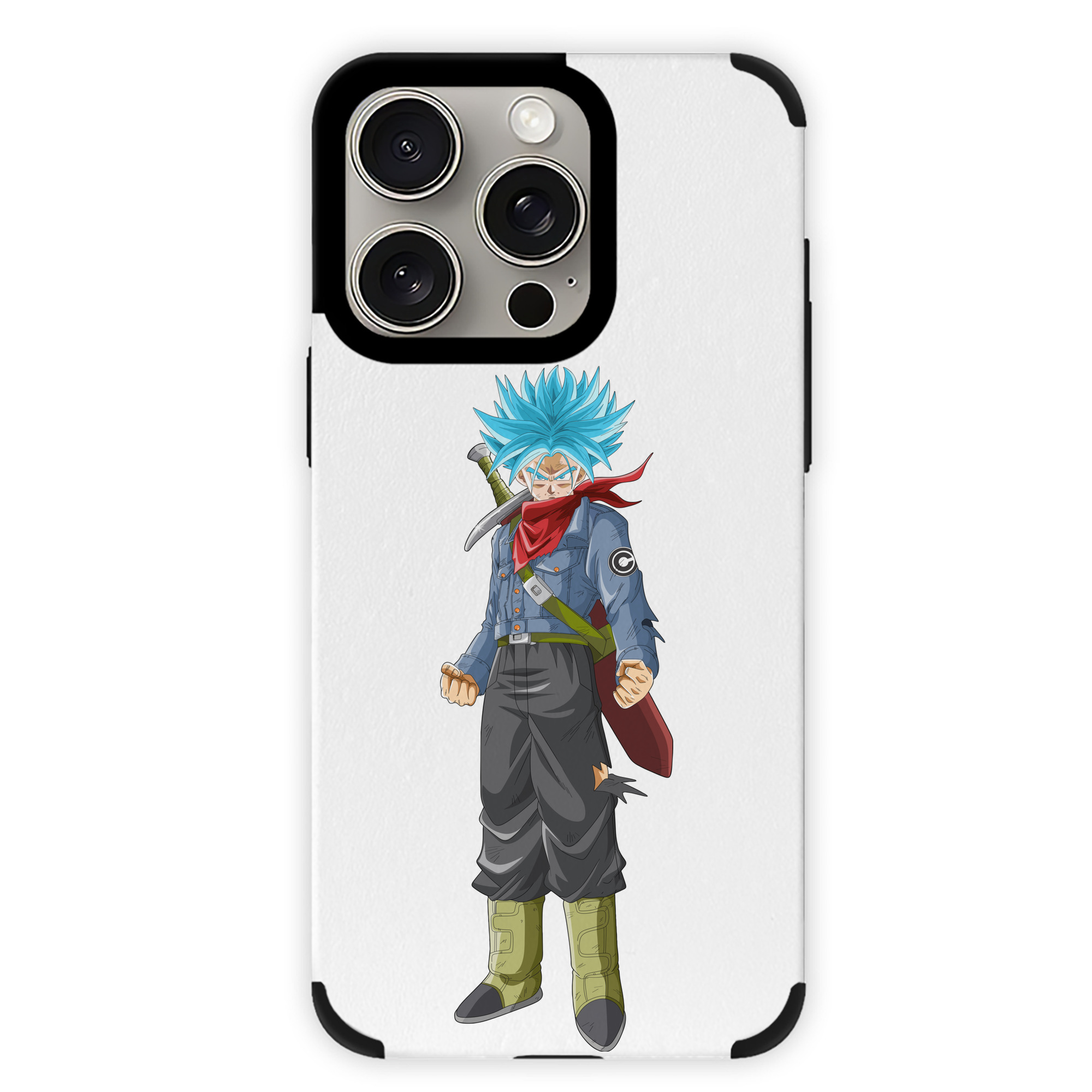 （画像用） ドラゴンボール トランクス（Torankusu）DRAGON BALL Trunks 【iPhone15ProMax対応】 PUレザー スマホケース 耐衝撃＆黄変防止