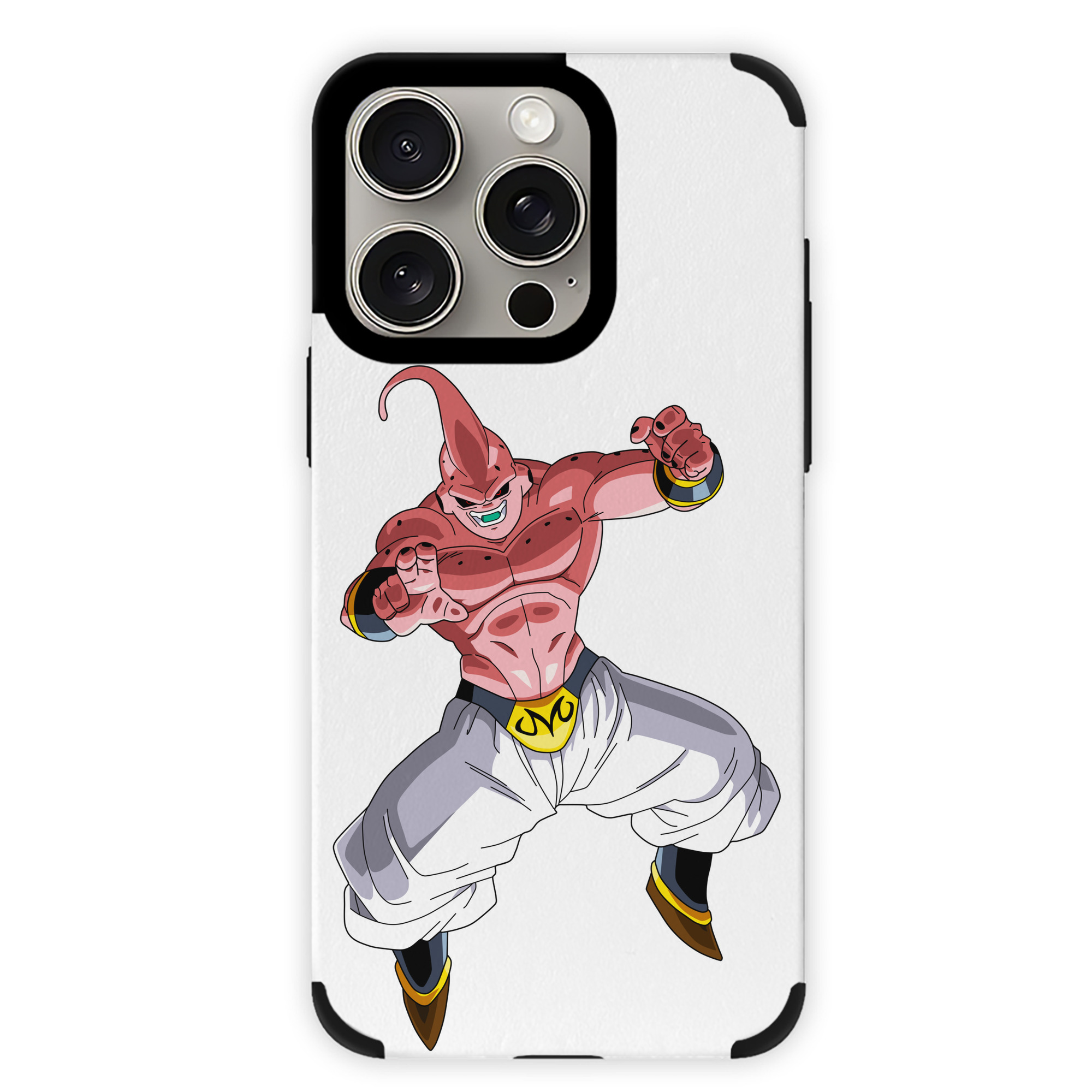 （画像用） ドラゴンボール 魔人ブウ DRAGON BALL Majin Buu 【iPhone15ProMax対応】 PUレザー スマホケース 耐衝撃＆黄変防止