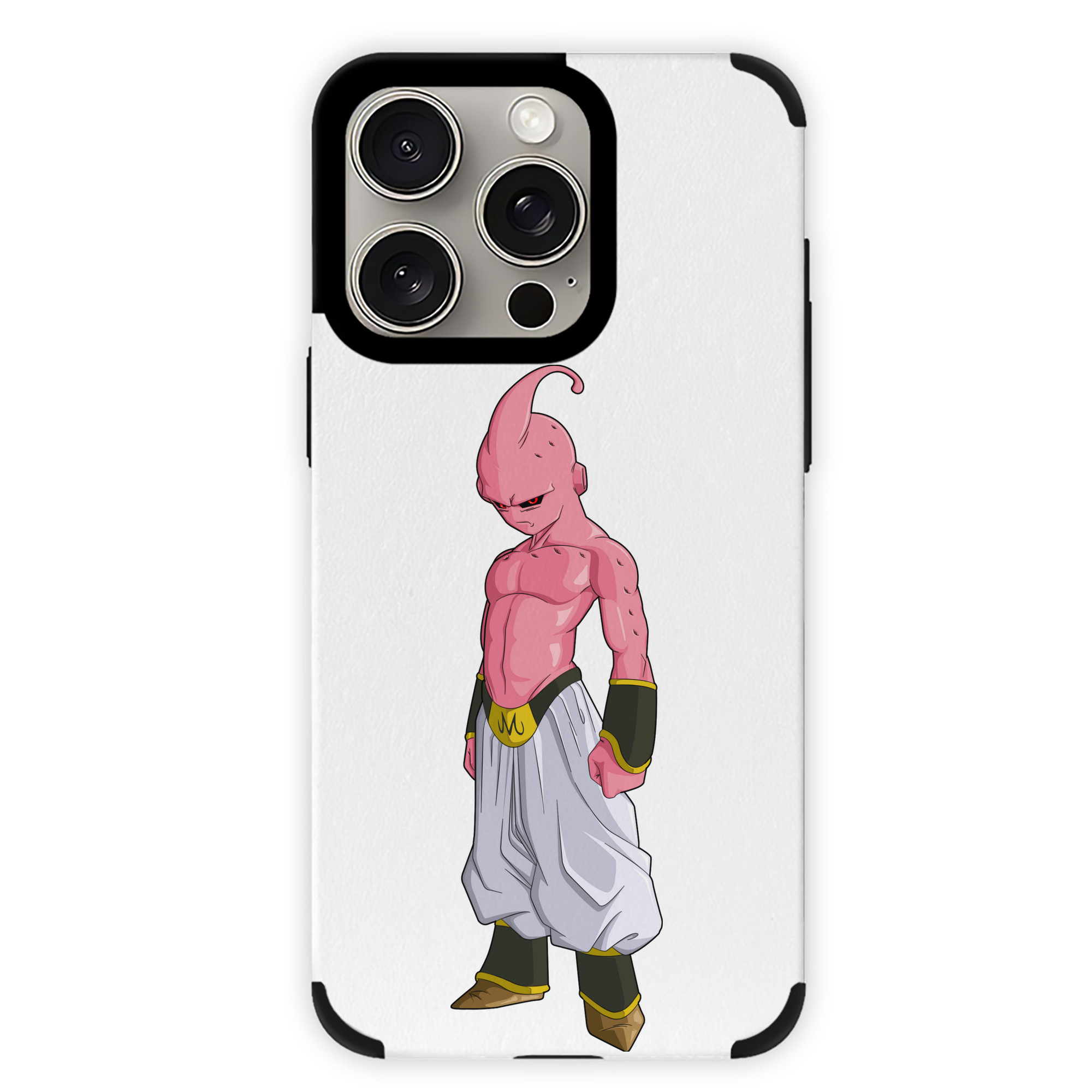 （画像用） ドラゴンボール 魔人ブウ DRAGON BALL Majin Buu 【iPhone15ProMax対応】 PUレザー スマホケース 耐衝撃＆黄変防止