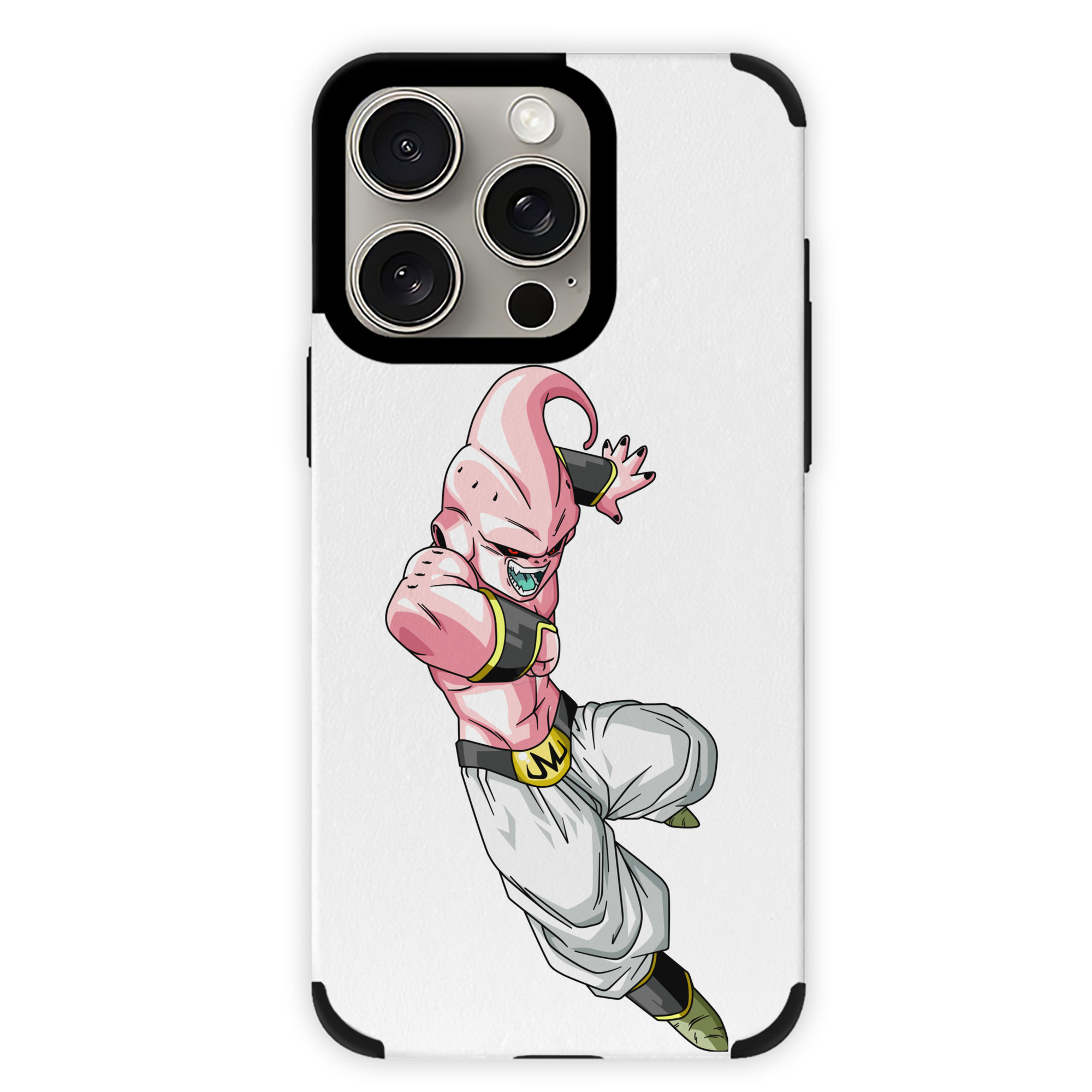 （画像用） ドラゴンボール 魔人ブウ DRAGON BALL Majin Buu 【iPhone15ProMax対応】 PUレザー スマホケース 耐衝撃＆黄変防止