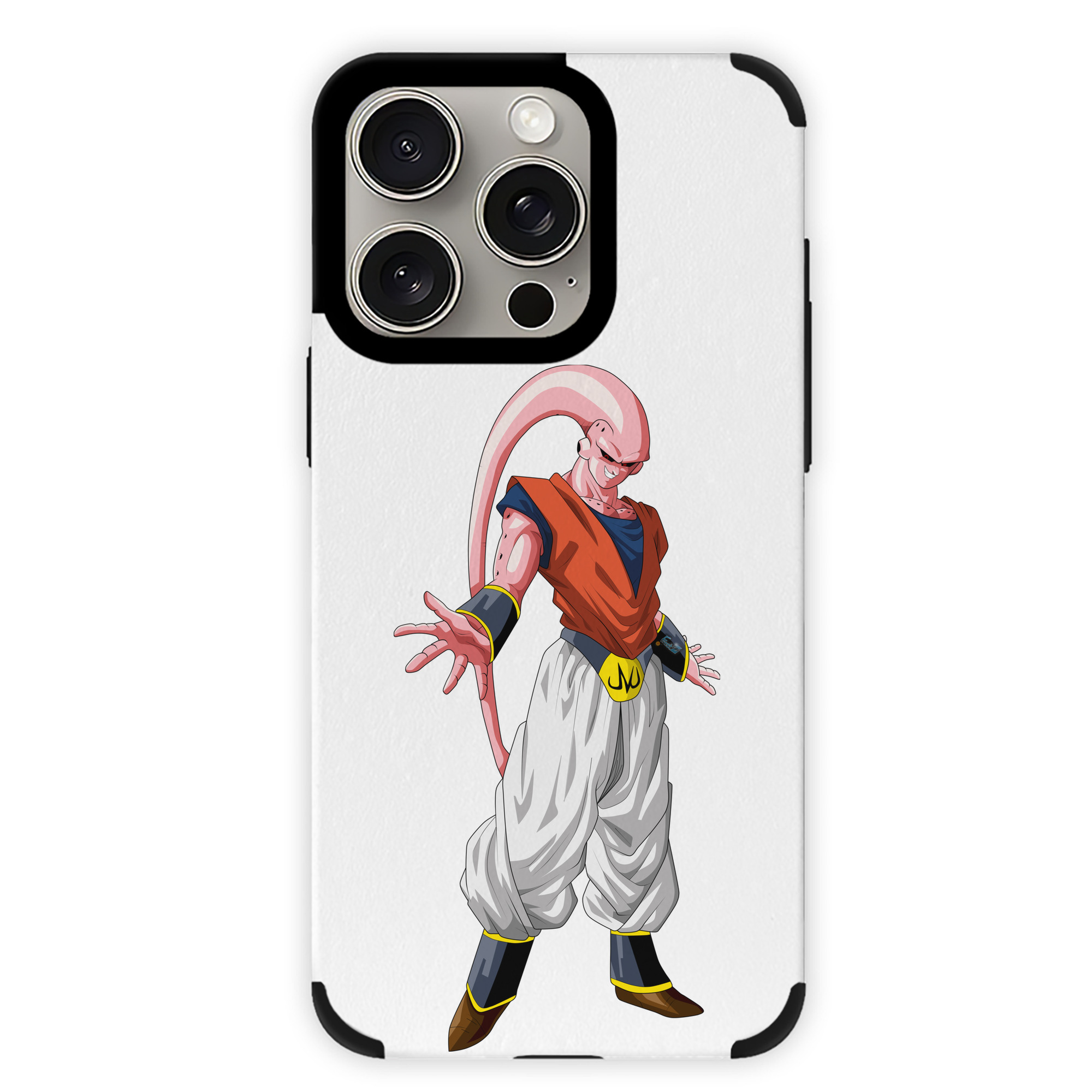 （画像用） ドラゴンボール 魔人ブウ DRAGON BALL Majin Buu 【iPhone15ProMax対応】 PUレザー スマホケース 耐衝撃＆黄変防止