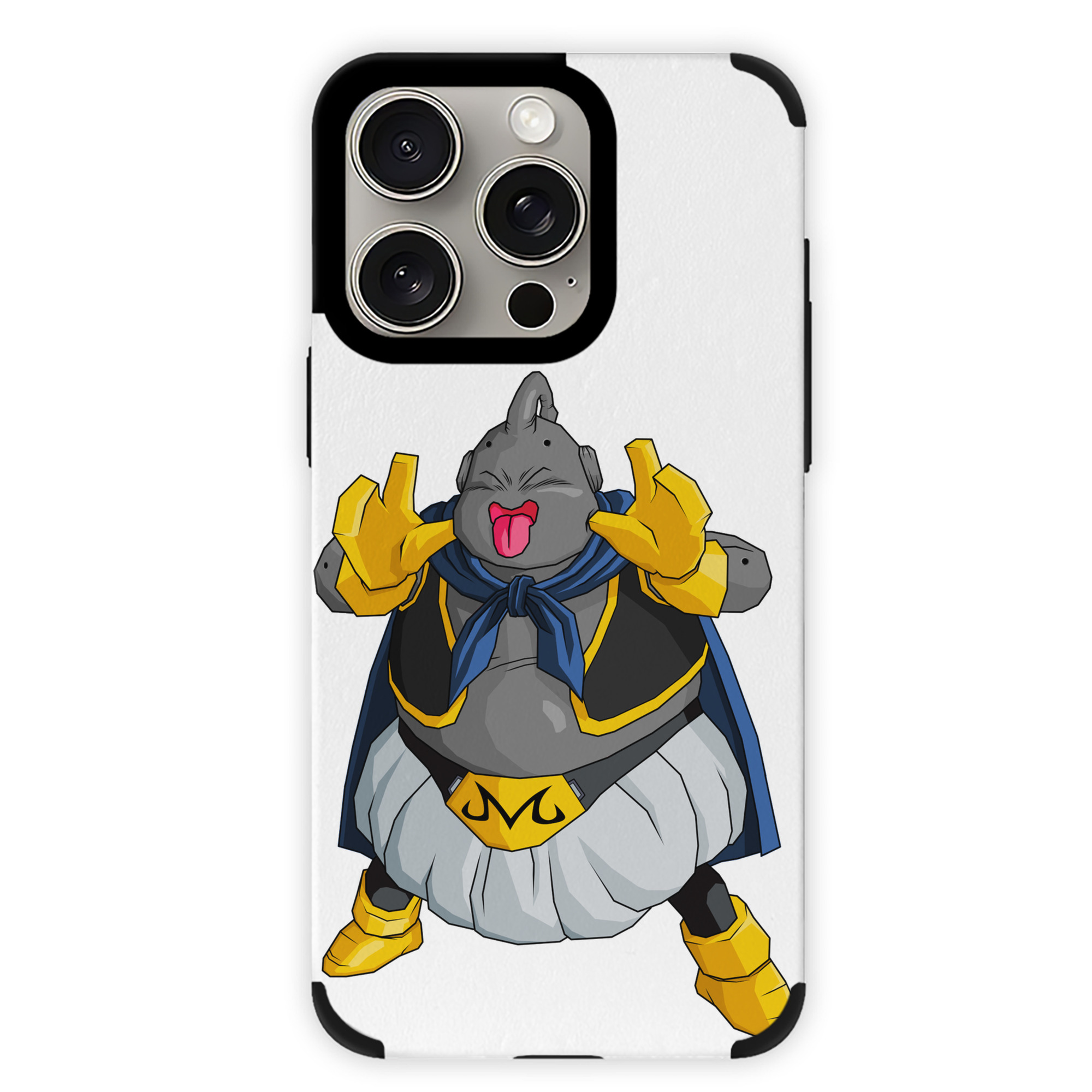 （画像用） ドラゴンボール 魔人ブウ DRAGON BALL Majin Buu 【iPhone15ProMax対応】 PUレザー スマホケース 耐衝撃＆黄変防止
