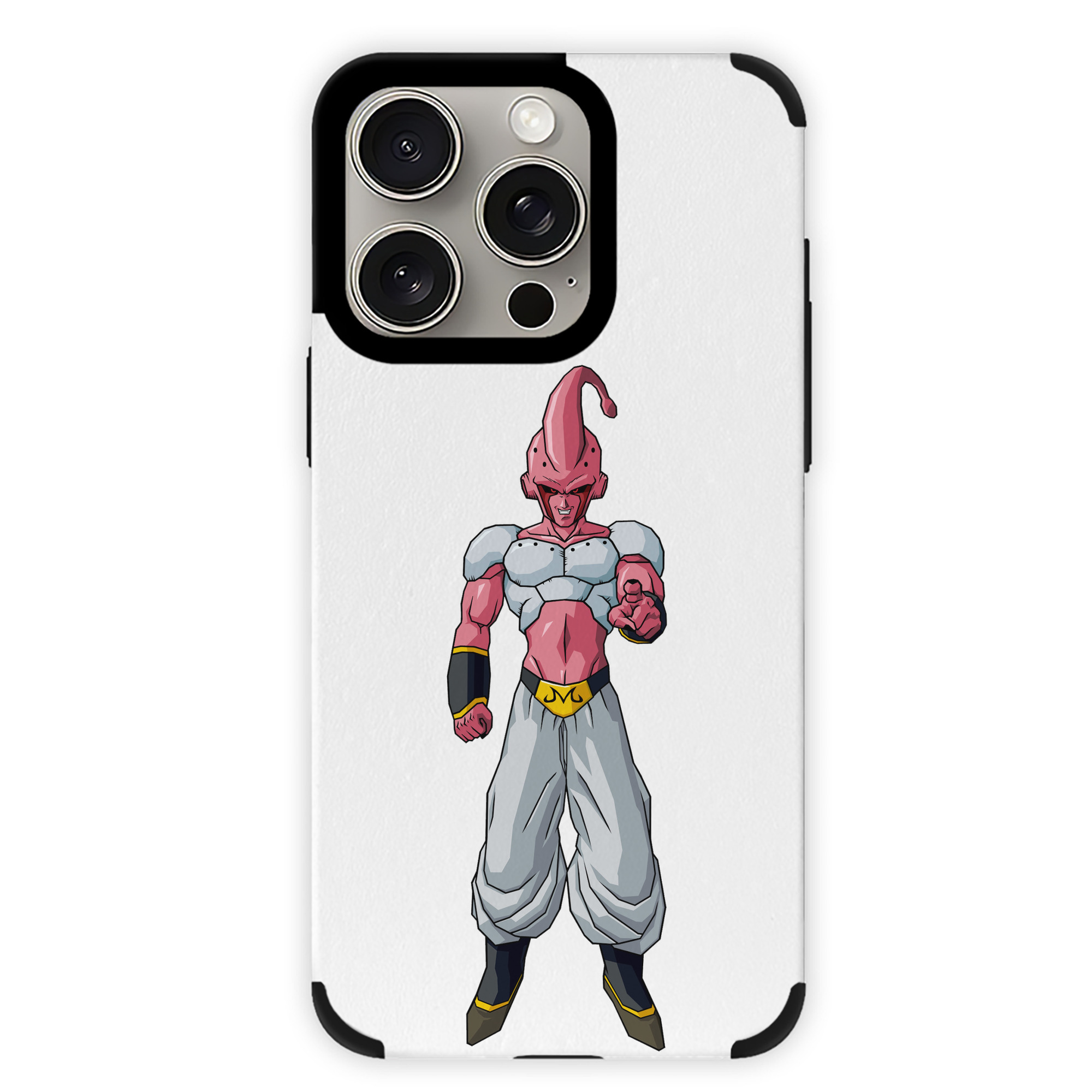 （画像用） ドラゴンボール 魔人ブウ DRAGON BALL Majin Buu 【iPhone15ProMax対応】 PUレザー スマホケース 耐衝撃＆黄変防止