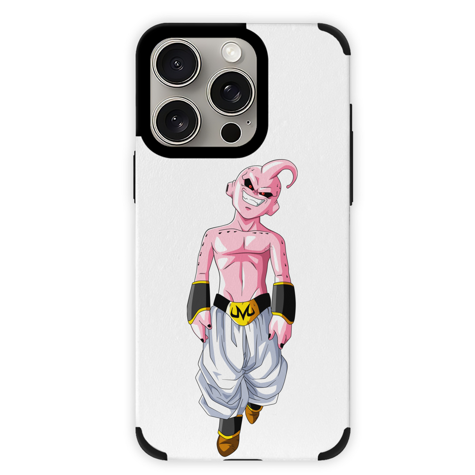 （画像用） ドラゴンボール 魔人ブウ DRAGON BALL Majin Buu 【iPhone15ProMax対応】 PUレザー スマホケース 耐衝撃＆黄変防止