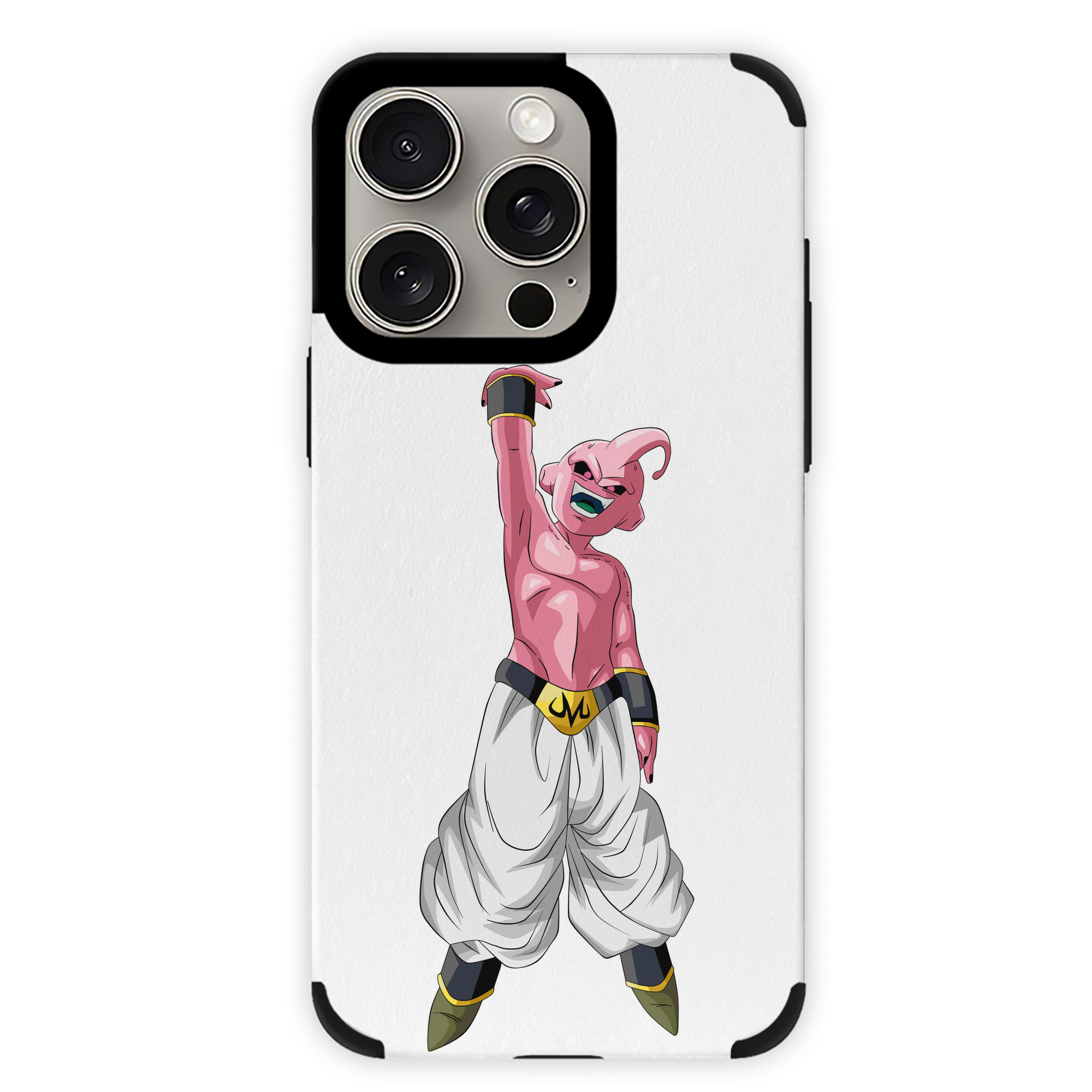 （画像用） ドラゴンボール 魔人ブウ DRAGON BALL Majin Buu 【iPhone15ProMax対応】 PUレザー スマホケース 耐衝撃＆黄変防止
