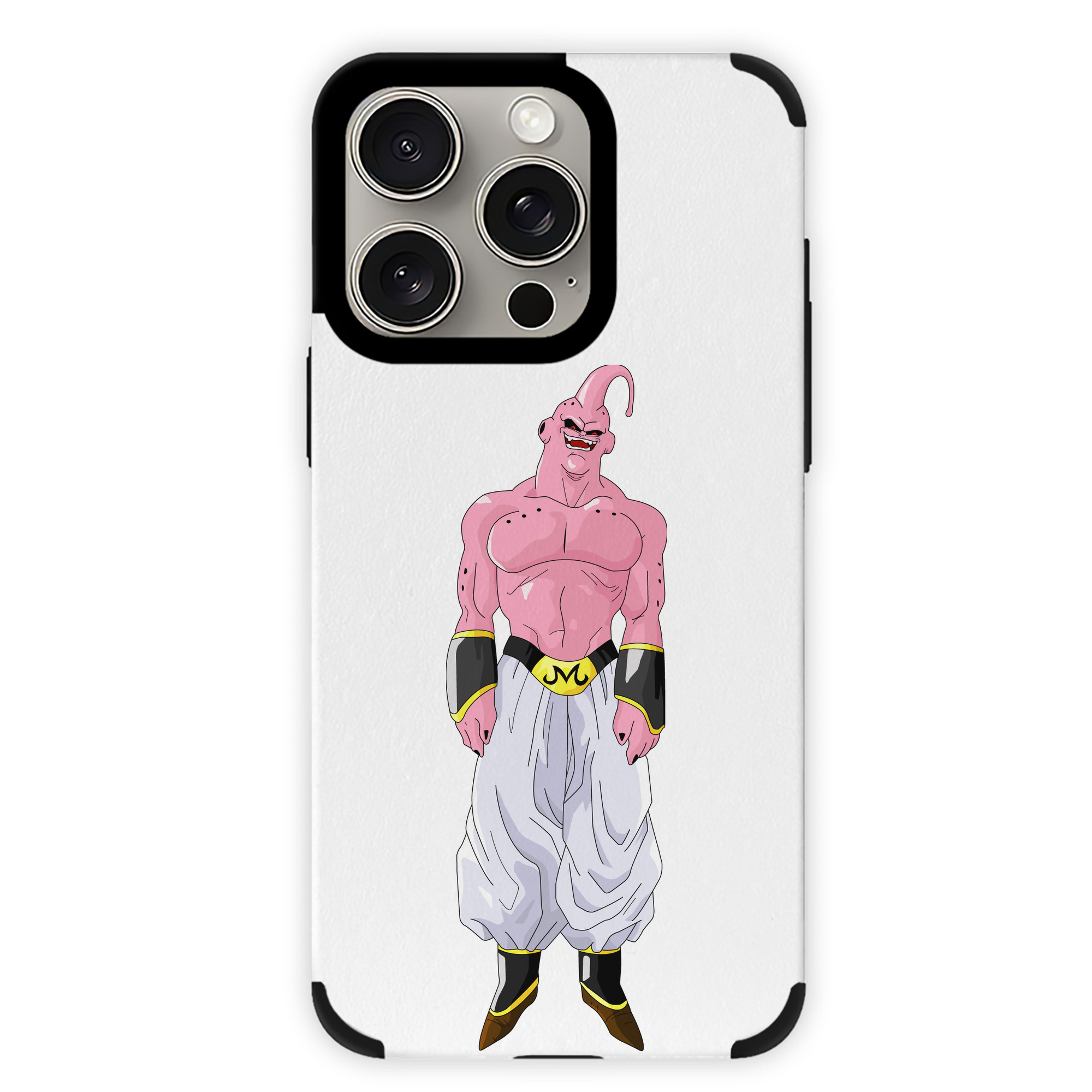 （画像用） ドラゴンボール 魔人ブウ DRAGON BALL Majin Buu 【iPhone15ProMax対応】 PUレザー スマホケース 耐衝撃＆黄変防止