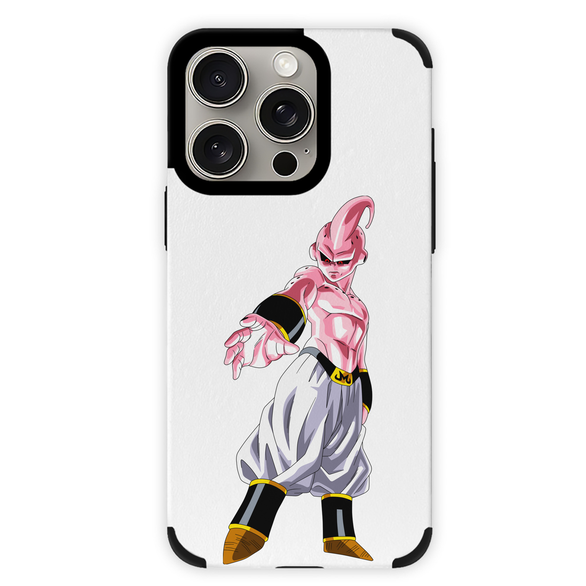 （画像用） ドラゴンボール 魔人ブウ DRAGON BALL Majin Buu 【iPhone15ProMax対応】 PUレザー スマホケース 耐衝撃＆黄変防止