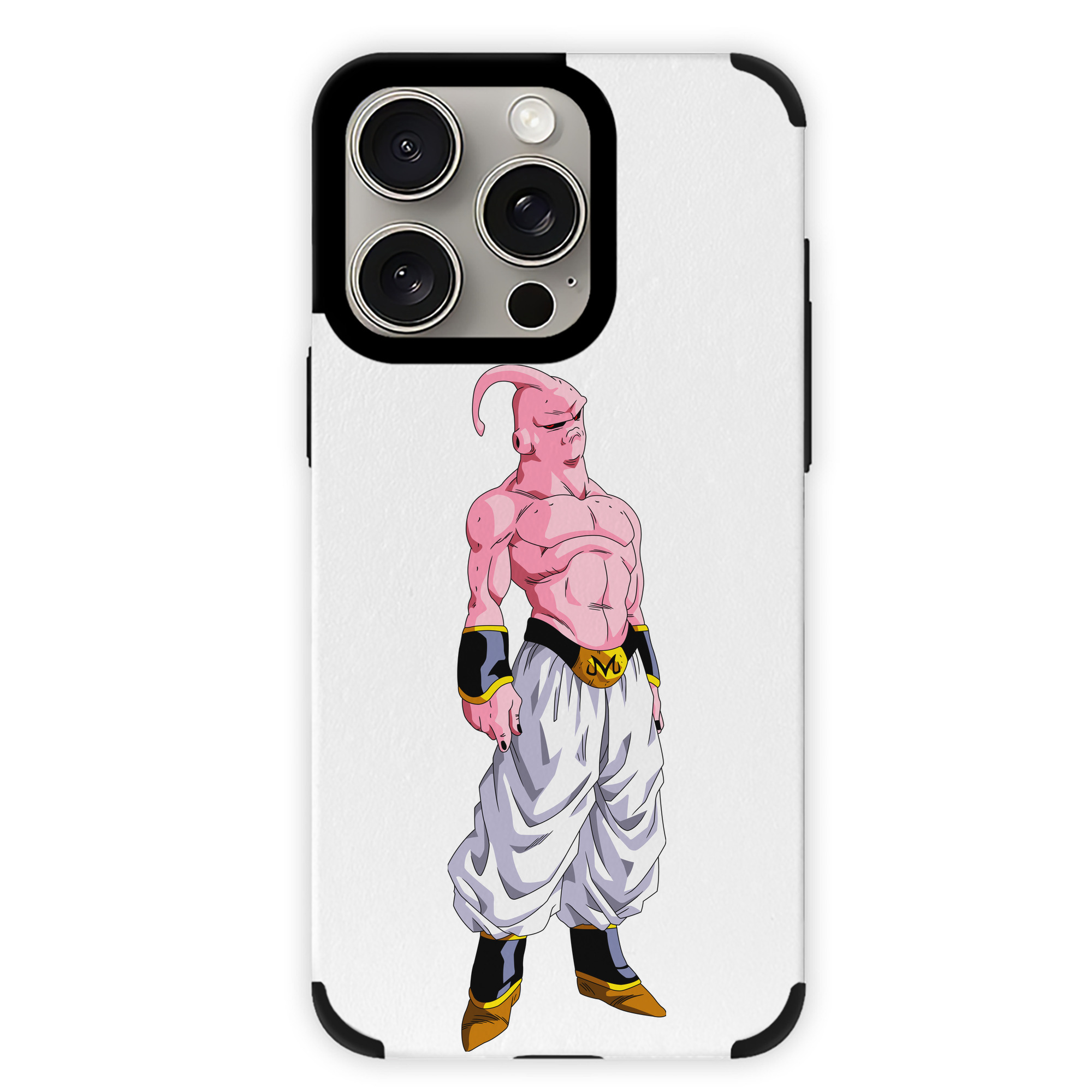 （画像用） ドラゴンボール 魔人ブウ DRAGON BALL Majin Buu 【iPhone15ProMax対応】 PUレザー スマホケース 耐衝撃＆黄変防止