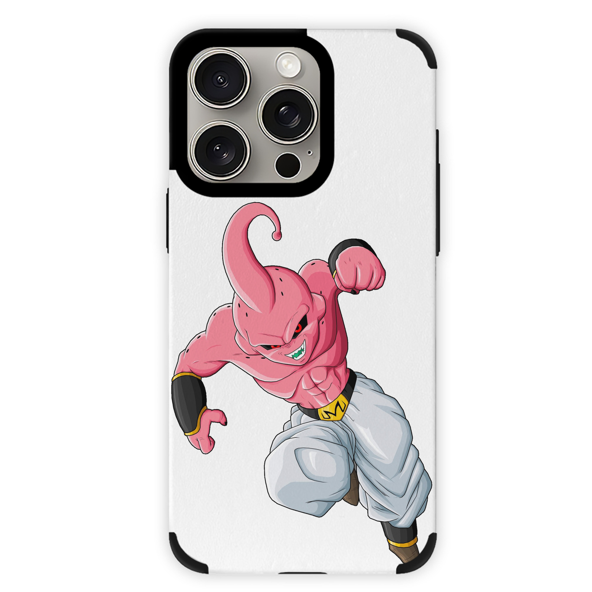 （画像用） ドラゴンボール 魔人ブウ DRAGON BALL Majin Buu 【iPhone15ProMax対応】 PUレザー スマホケース 耐衝撃＆黄変防止
