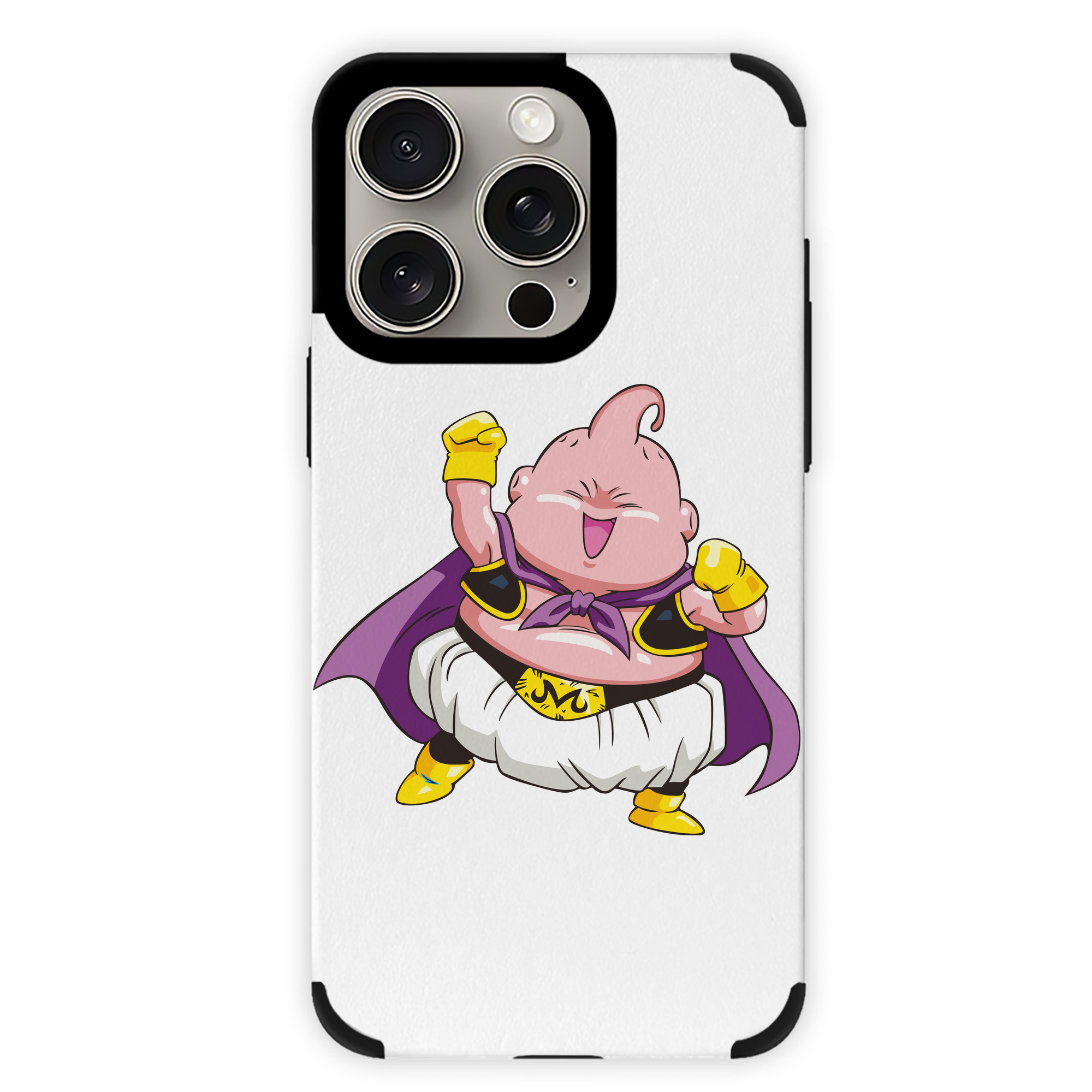 （画像用） ドラゴンボール 魔人ブウ DRAGON BALL Majin Buu 【iPhone15ProMax対応】 PUレザー スマホケース 耐衝撃＆黄変防止