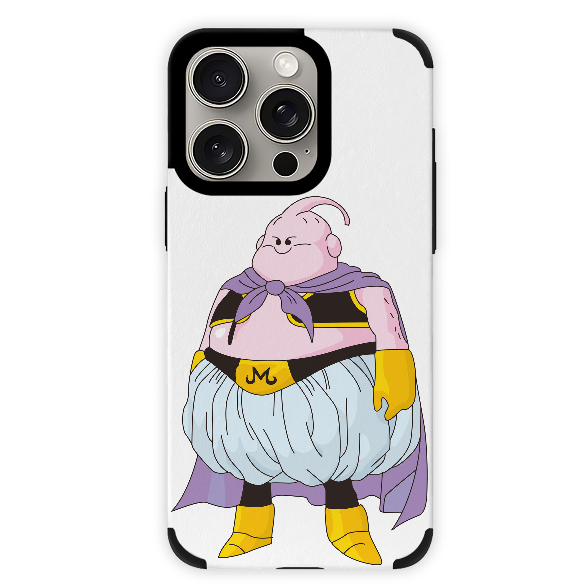 （画像用） ドラゴンボール 魔人ブウ DRAGON BALL Majin Buu 【iPhone15ProMax対応】 PUレザー スマホケース 耐衝撃＆黄変防止