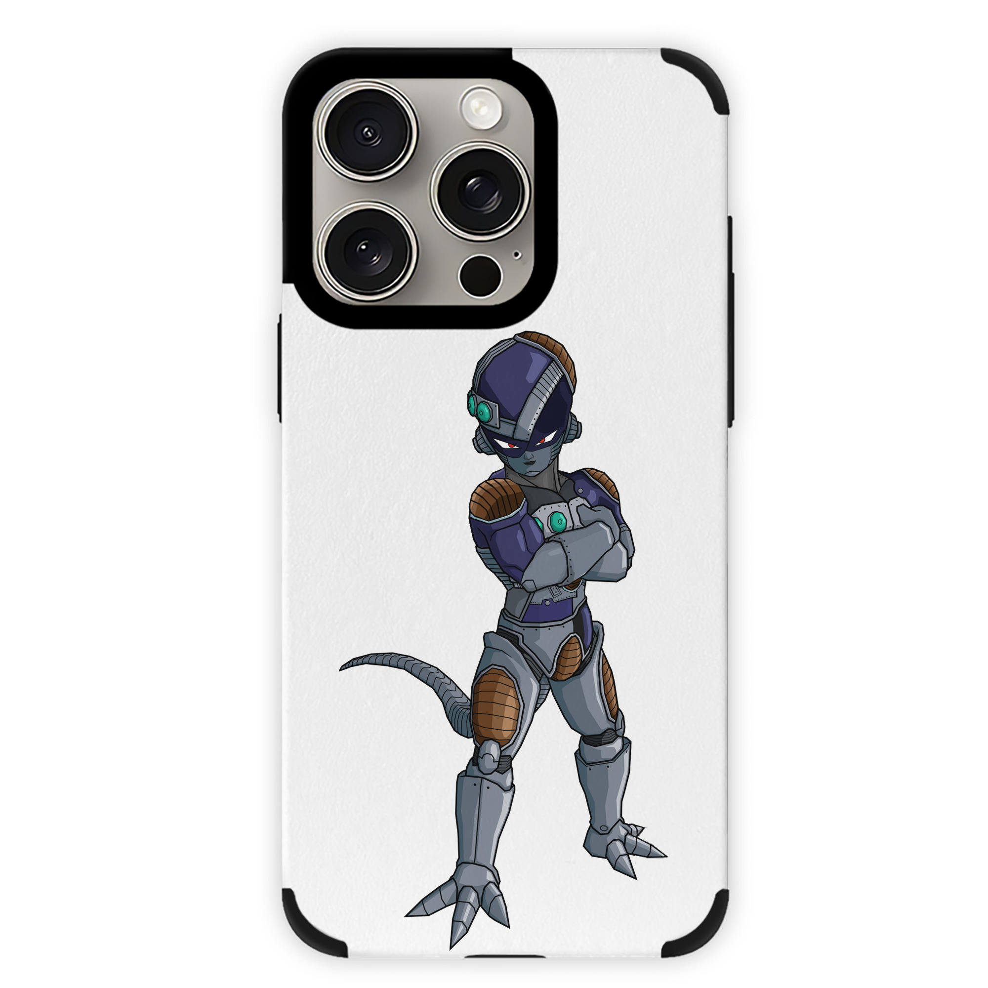（画像用） ドラゴンボール フリーザ DRAGON BALL Frieza 【iPhone15ProMax対応】 PUレザー スマホケース 耐衝撃＆黄変防止