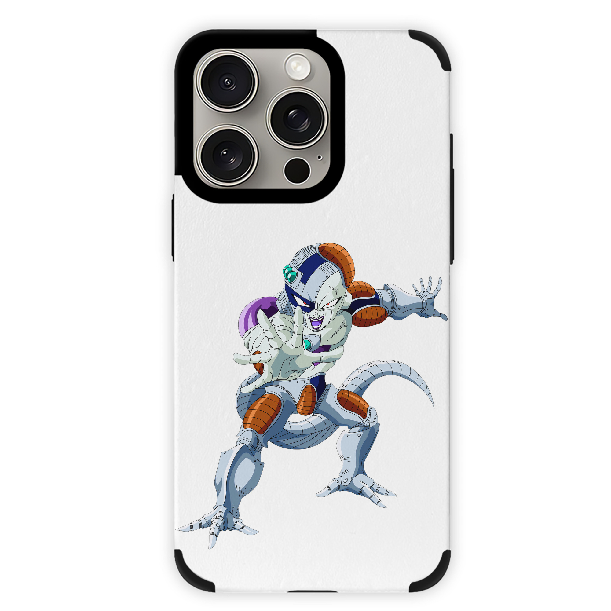 （画像用） ドラゴンボール フリーザ DRAGON BALL Frieza 【iPhone15ProMax対応】 PUレザー スマホケース 耐衝撃＆黄変防止