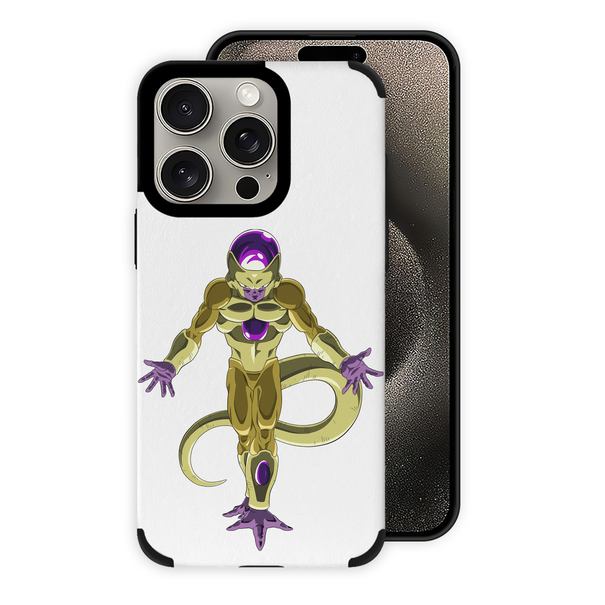 （画像用） ドラゴンボール フリーザ DRAGON BALL Frieza 【iPhone15ProMax対応】 PUレザー スマホケース 耐衝撃＆黄変防止