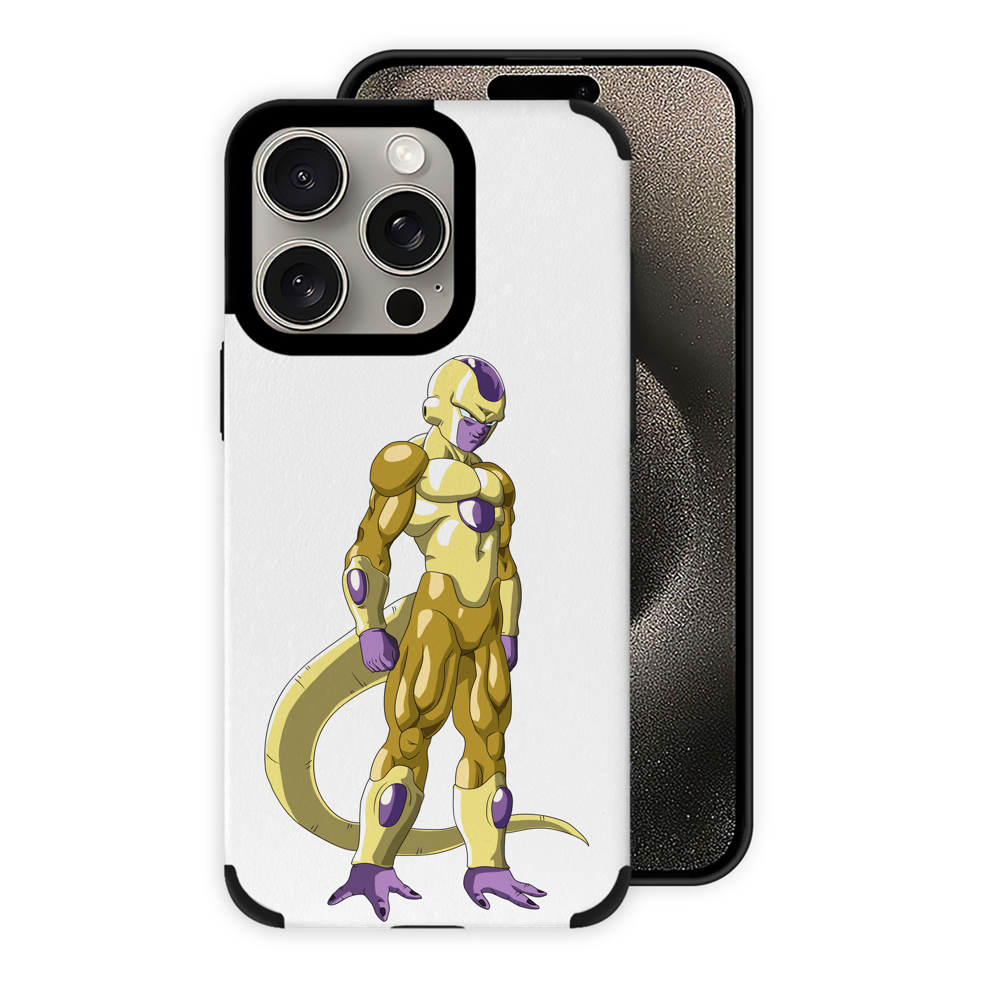 （画像用） ドラゴンボール フリーザ DRAGON BALL Frieza 【iPhone15ProMax対応】 PUレザー スマホケース 耐衝撃＆黄変防止