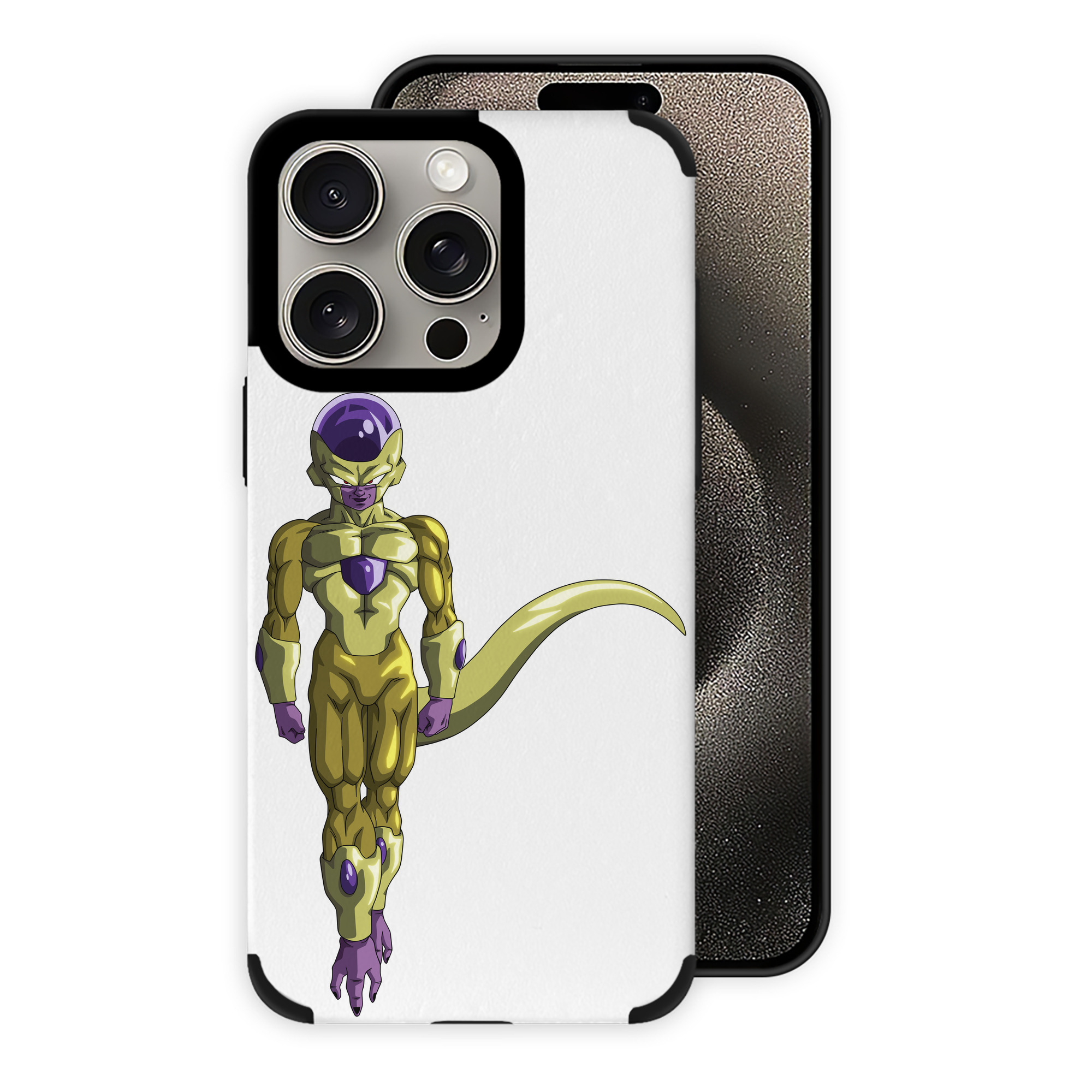 （画像用） ドラゴンボール フリーザ DRAGON BALL Frieza 【iPhone15ProMax対応】 PUレザー スマホケース 耐衝撃＆黄変防止