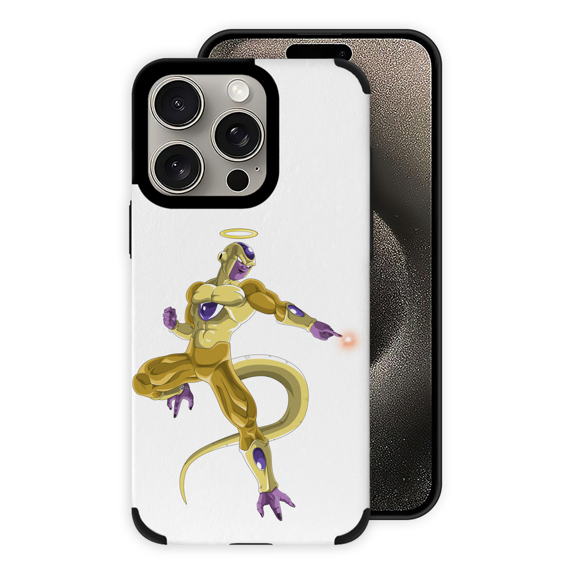 （画像用） ドラゴンボール フリーザ DRAGON BALL Frieza 【iPhone15ProMax対応】 PUレザー スマホケース 耐衝撃＆黄変防止