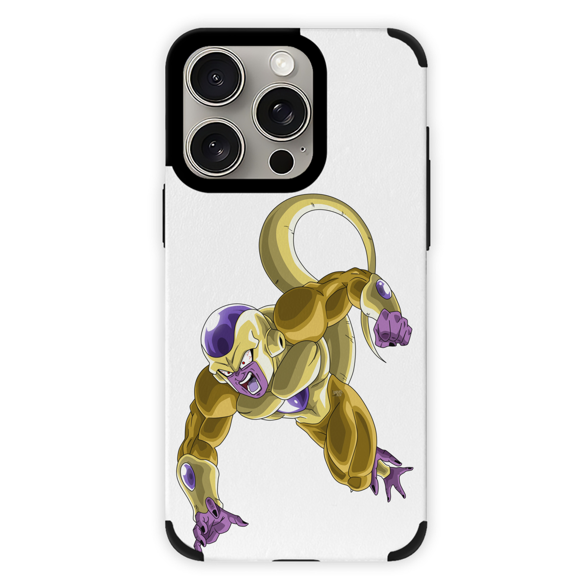 （画像用） ドラゴンボール フリーザ DRAGON BALL Frieza 【iPhone15ProMax対応】 PUレザー スマホケース 耐衝撃＆黄変防止