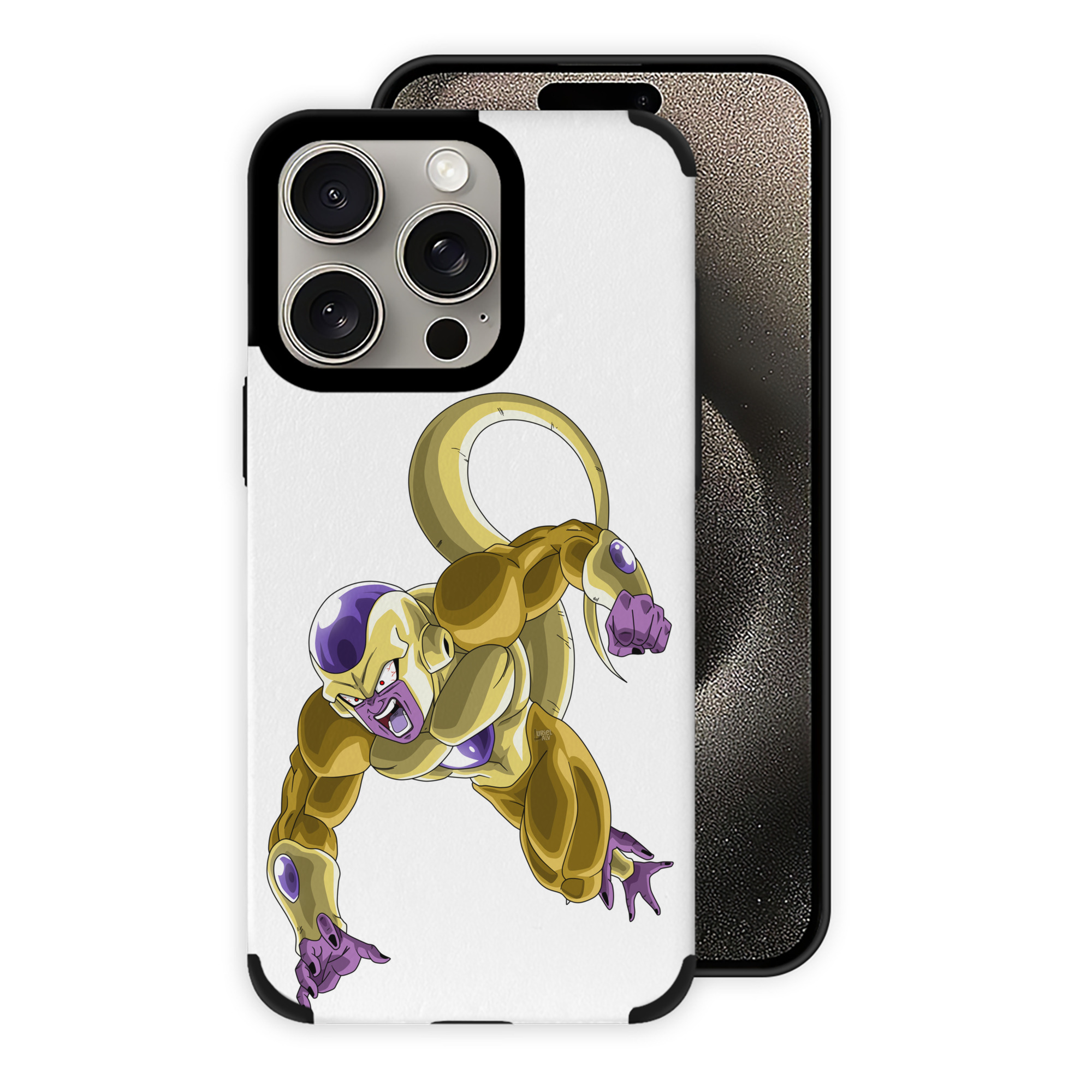（画像用） ドラゴンボール フリーザ DRAGON BALL Frieza 【iPhone15ProMax対応】 PUレザー スマホケース 耐衝撃＆黄変防止