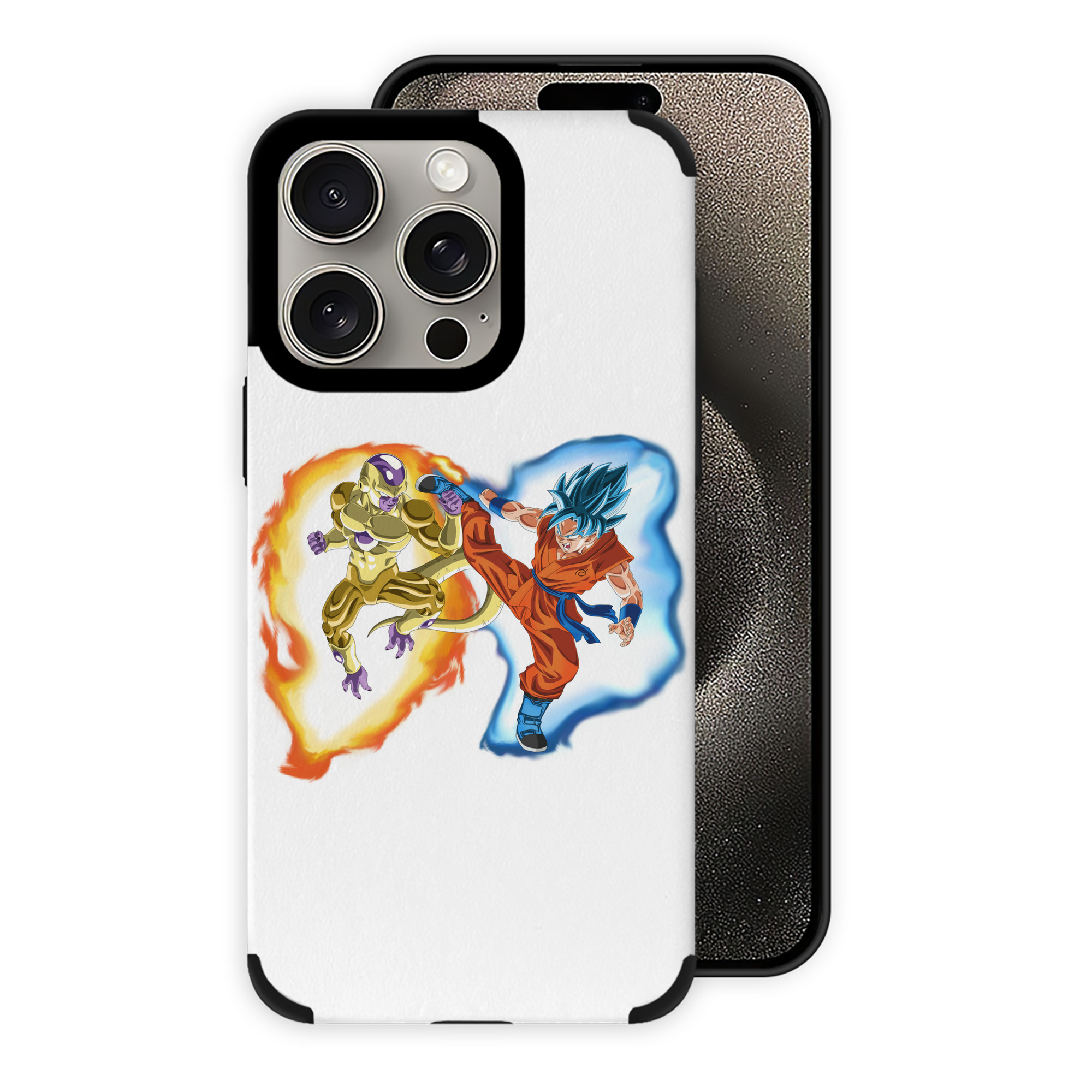 （画像用） ドラゴンボール フリーザ DRAGON BALL Frieza 【iPhone15ProMax対応】 PUレザー スマホケース 耐衝撃＆黄変防止