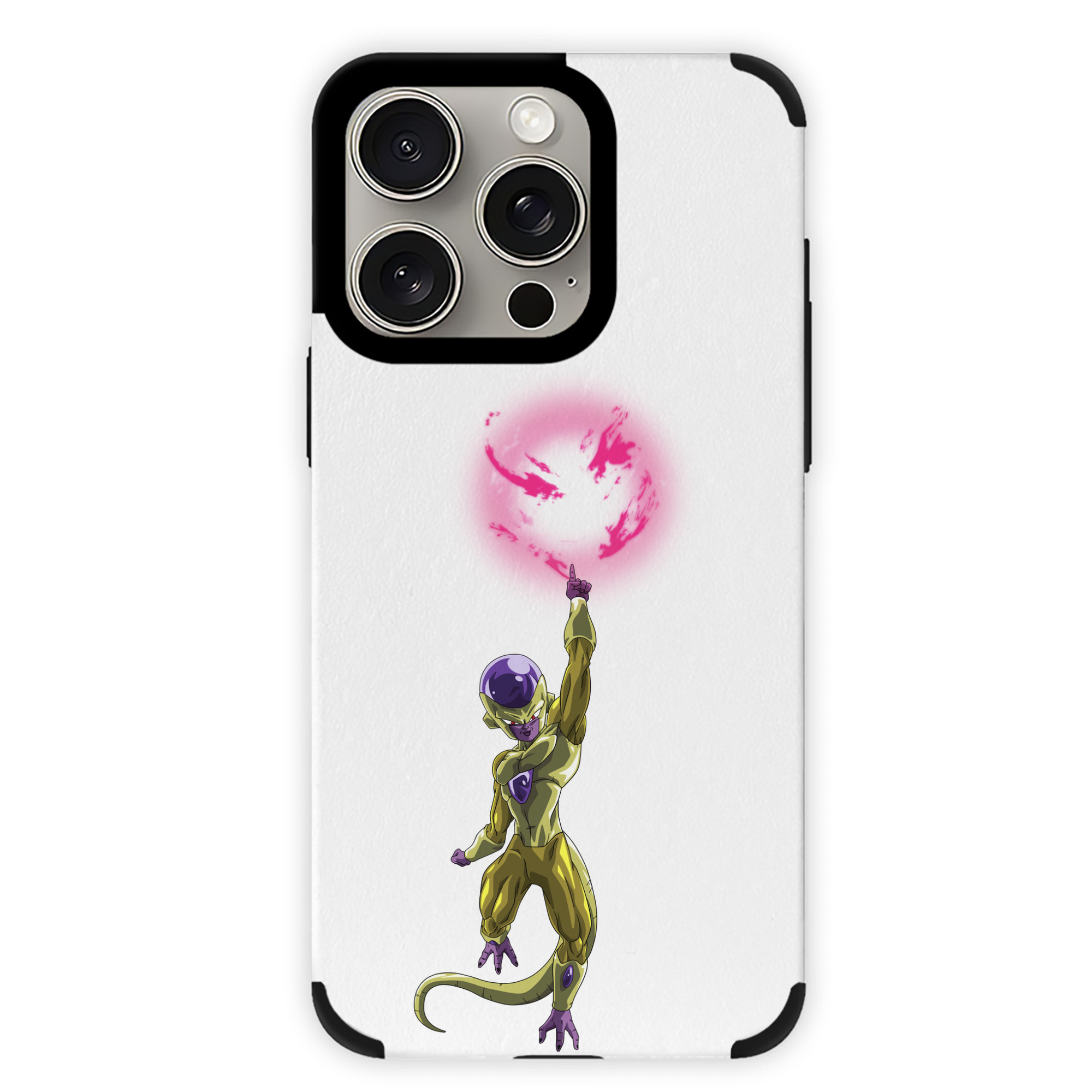 （画像用） ドラゴンボール フリーザ DRAGON BALL Frieza 【iPhone15ProMax対応】 PUレザー スマホケース 耐衝撃＆黄変防止