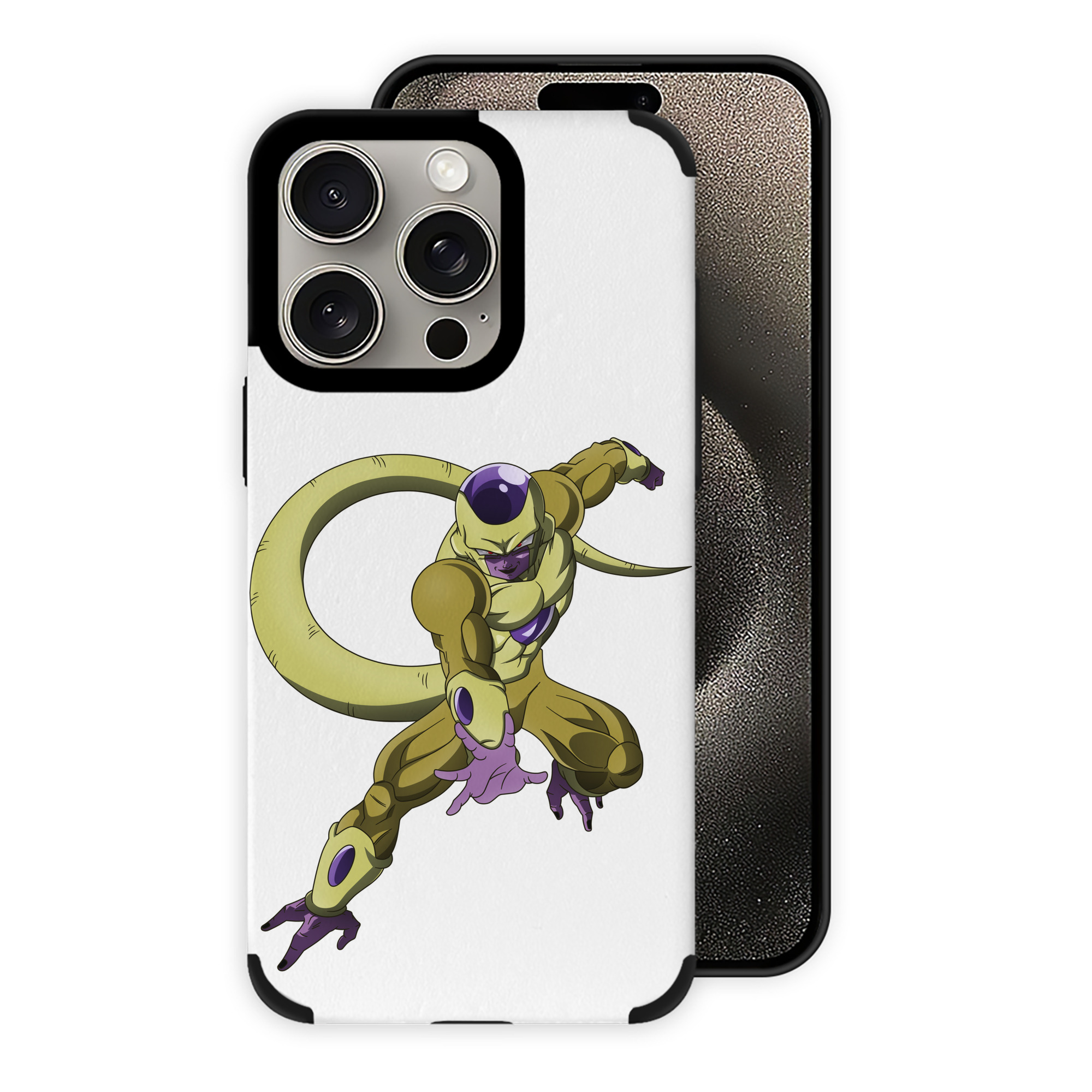 （画像用） ドラゴンボール フリーザ DRAGON BALL Frieza 【iPhone15ProMax対応】 PUレザー スマホケース 耐衝撃＆黄変防止
