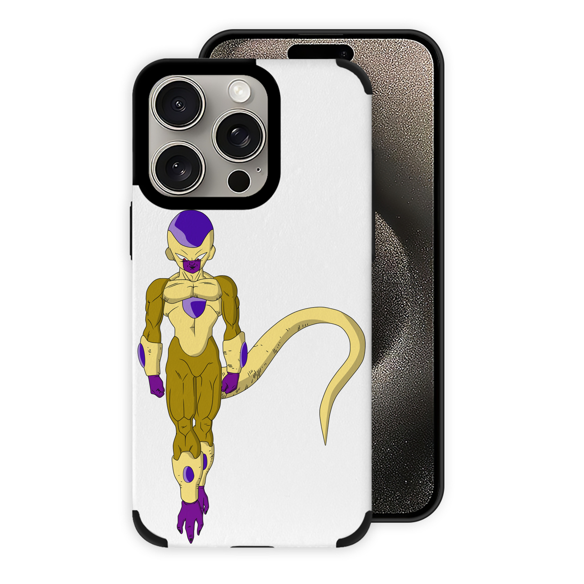 （画像用） ドラゴンボール フリーザ DRAGON BALL Frieza 【iPhone15ProMax対応】 PUレザー スマホケース 耐衝撃＆黄変防止